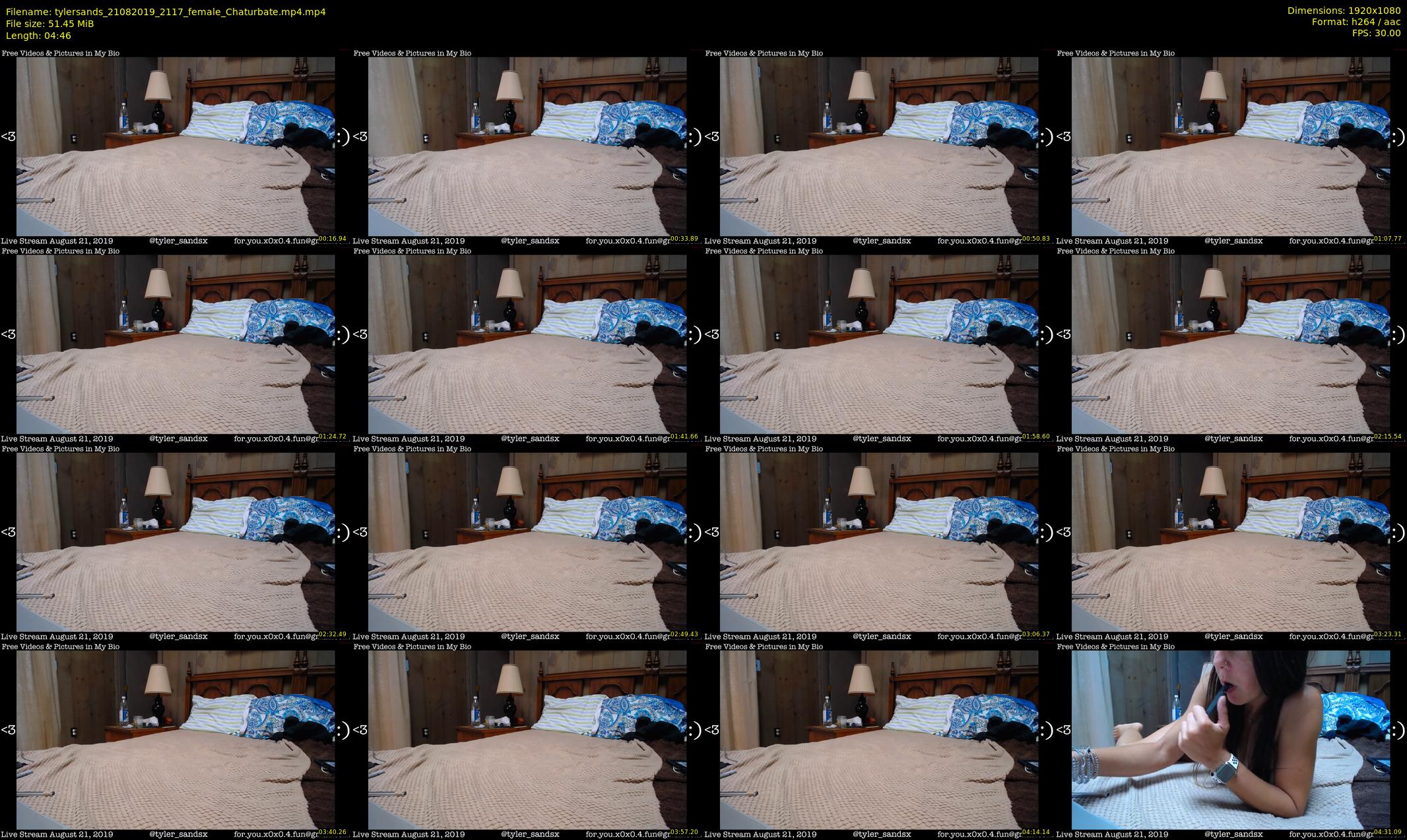 tylersands — 5 minute Chaturbate female cam show recording, 1080p, Aug 21, 2019