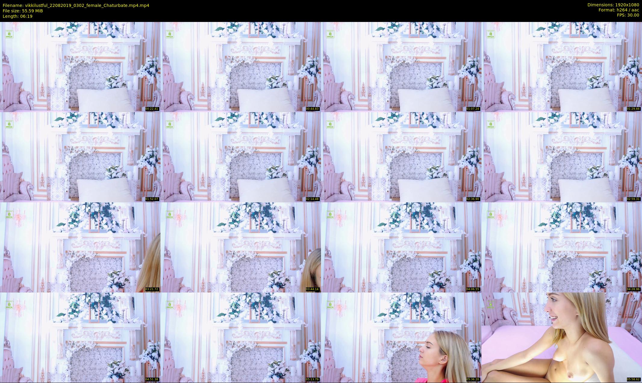 vikkilustful — 7 minute Chaturbate female cam show recording, 1080p, Aug 22, 2019
