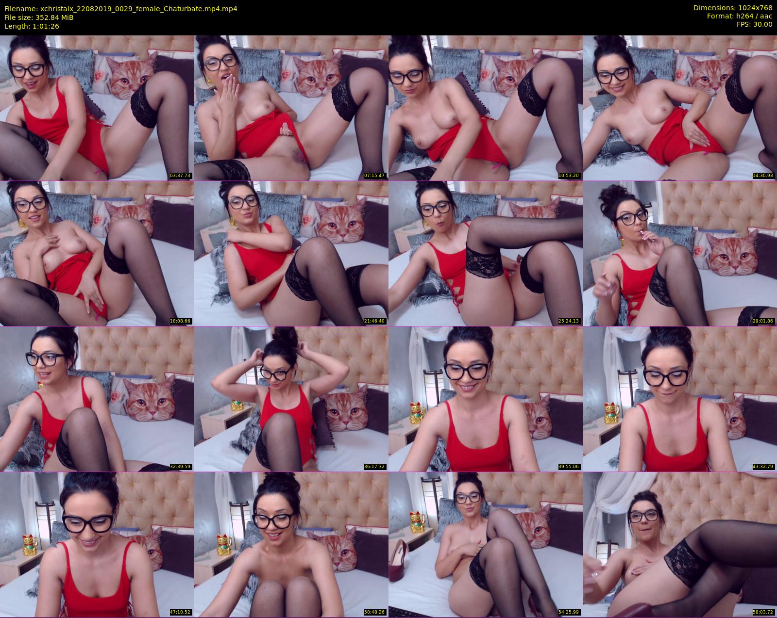 xchristalx — 62 minute Chaturbate female cam show recording, 720p, Aug 22, 2019