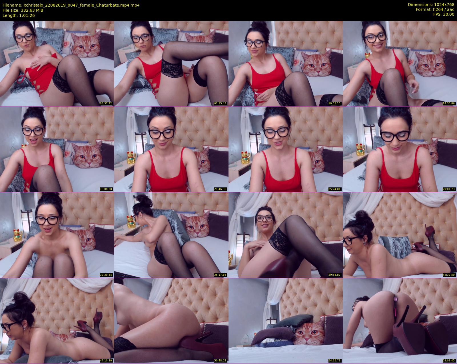 xchristalx — 62 minute Chaturbate female cam show recording, 720p, Aug 22, 2019