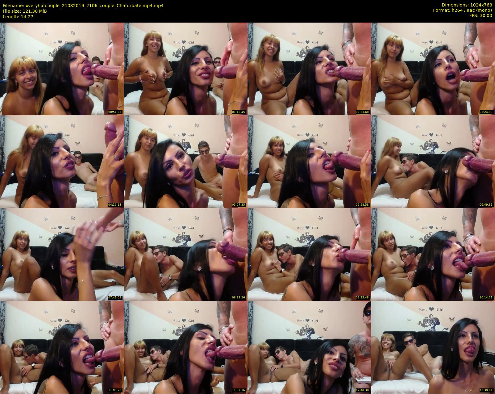 xveryhotcouple — 15 minute Chaturbate female cam show recording, 720p, Aug 21, 2019