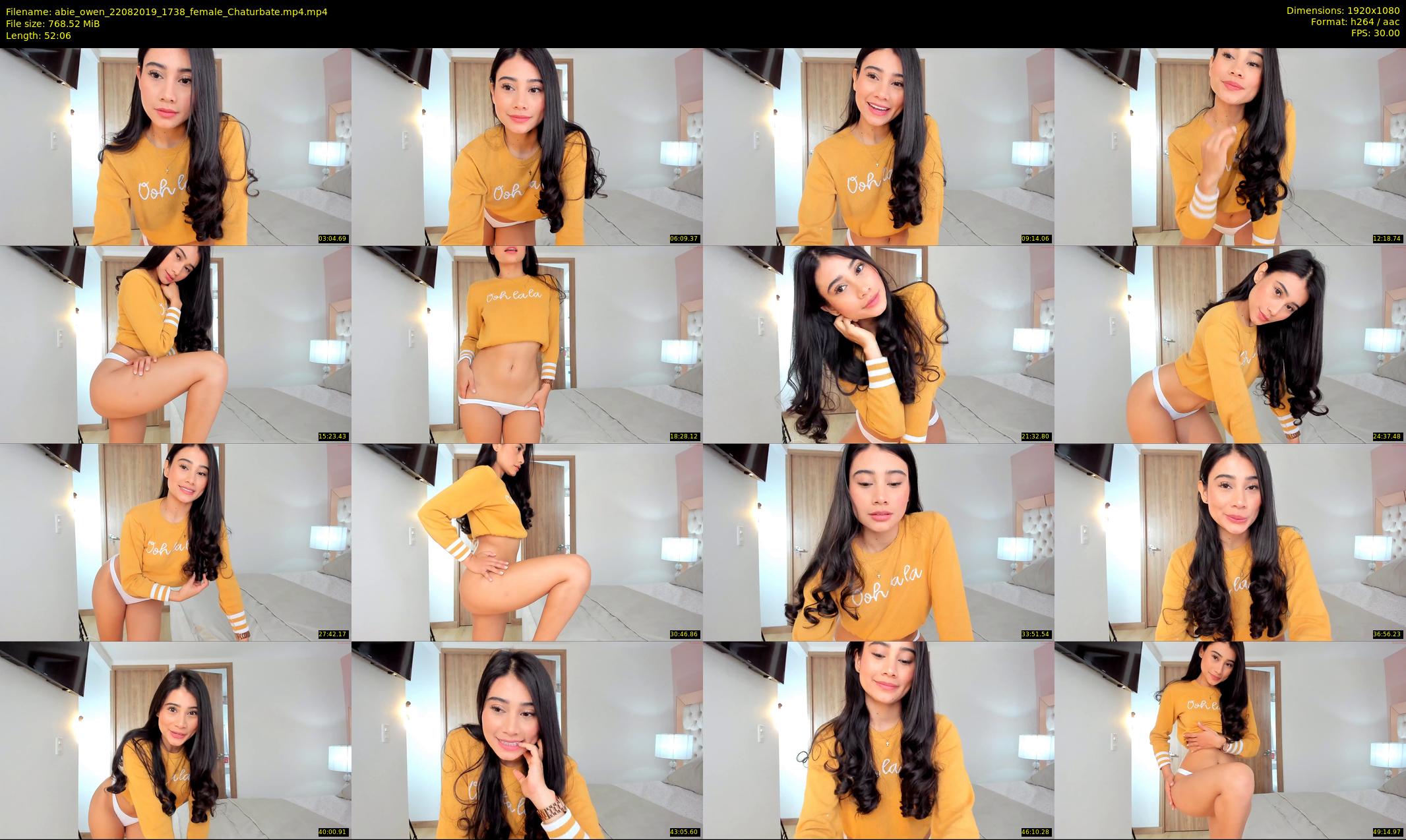 abie_owen — 53 minute Chaturbate female cam show recording, 1080p, Aug 22, 2019