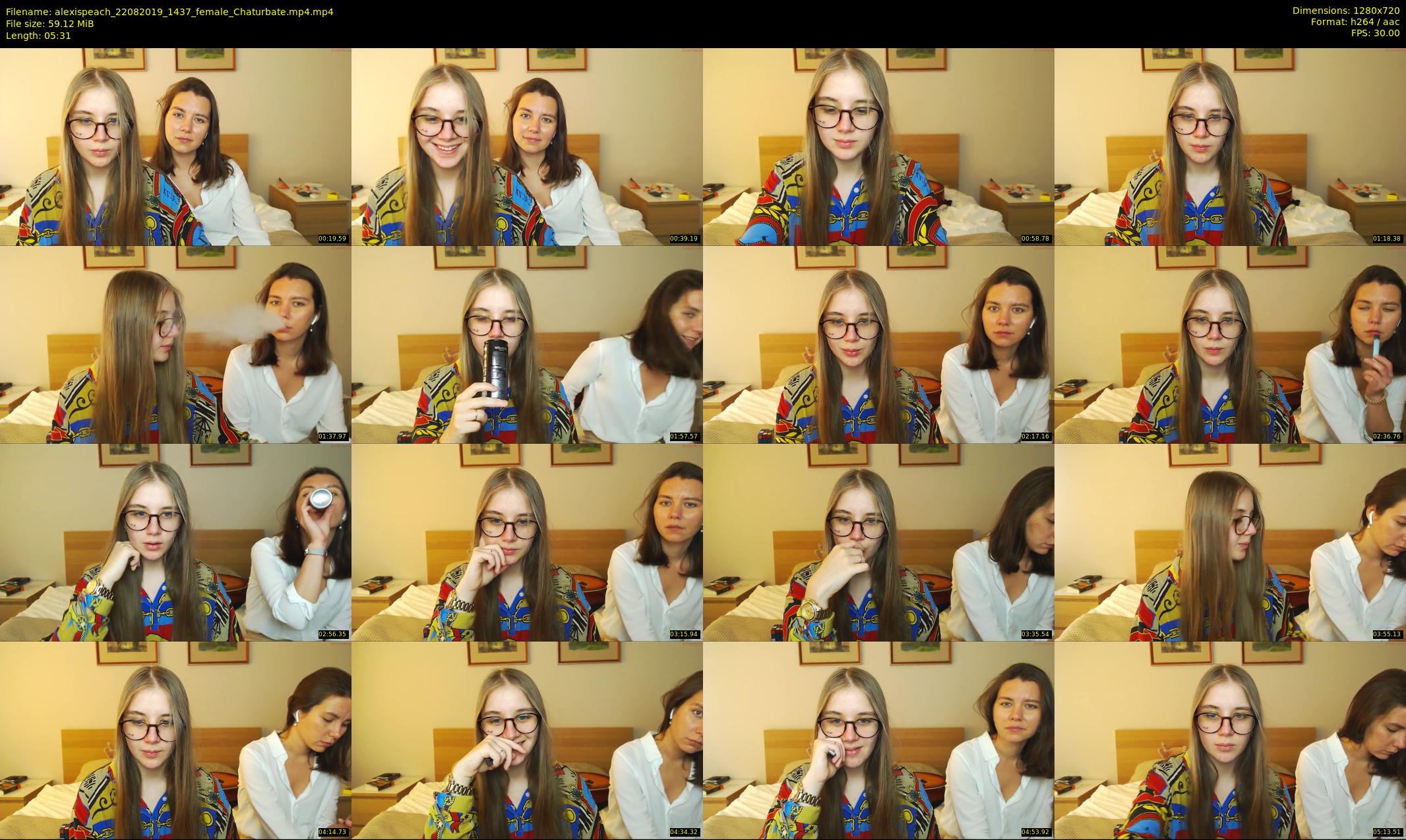 alexispeach — 6 minute Chaturbate female cam show recording, 720p, Aug 22, 2019
