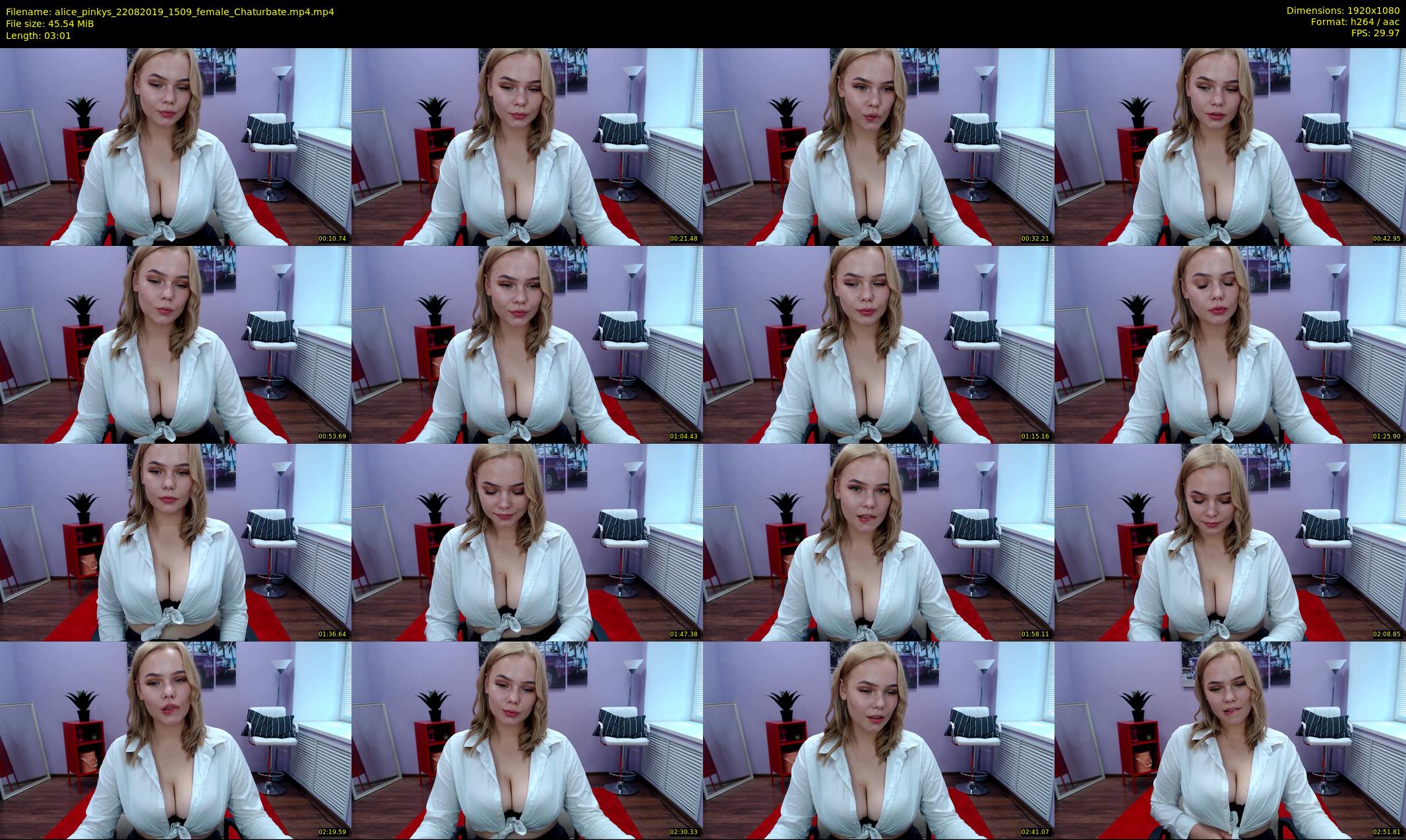 alice_pinkys — 4 minute Chaturbate female cam show recording, 1080p, Aug 22, 2019