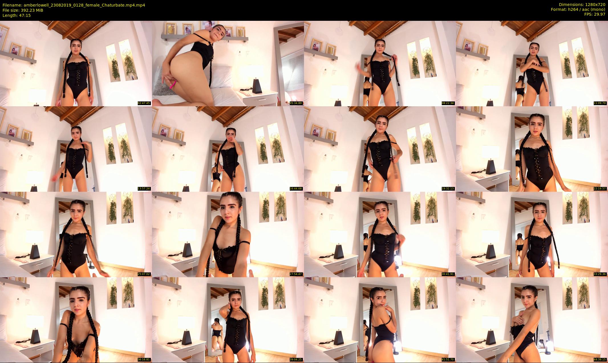 amberlowell — 48 minute Chaturbate female cam show recording, 720p, Aug 23, 2019
