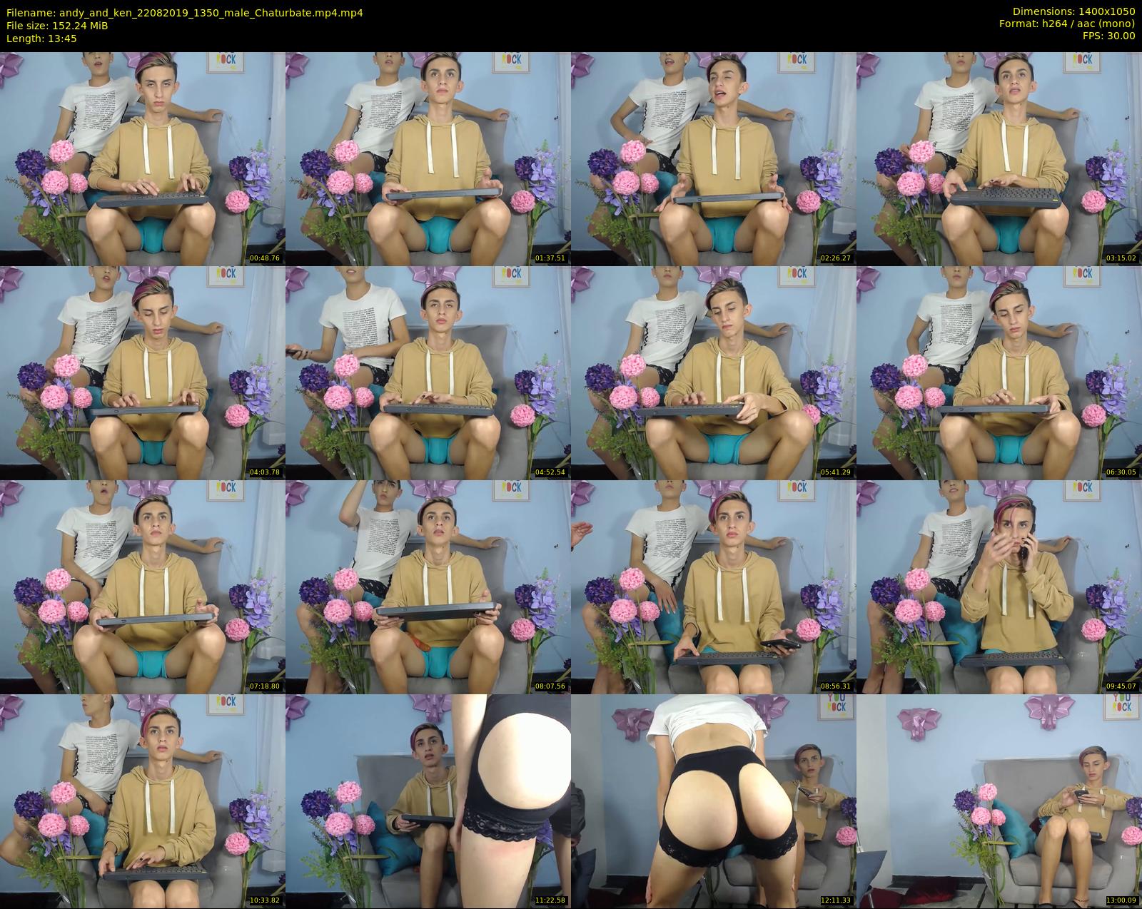 andy_and_ken — 14 minute Chaturbate male cam show recording, 720p, Aug 22, 2019