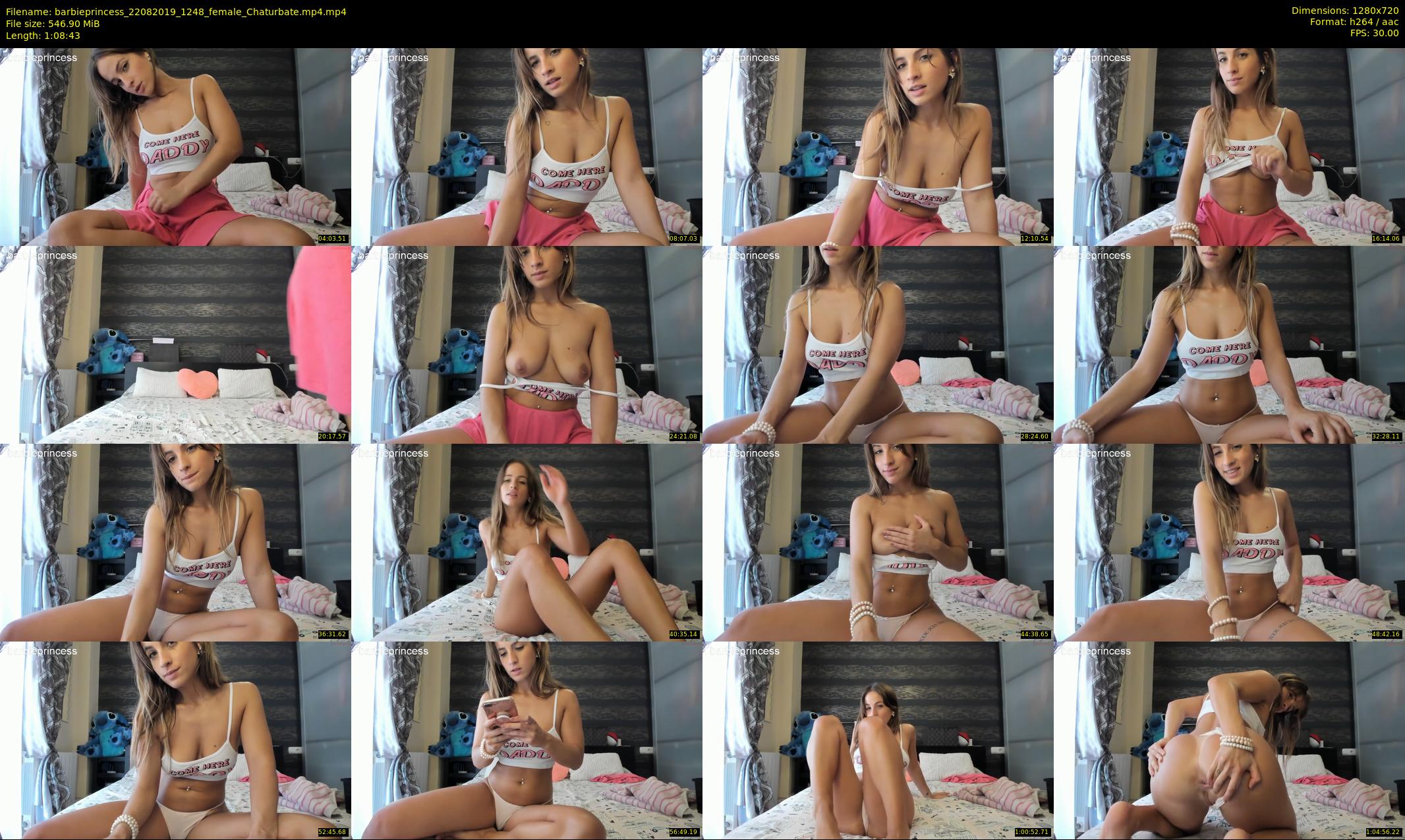 barbieprincess — 69 minute Chaturbate female cam show recording, 720p, Aug 22, 2019
