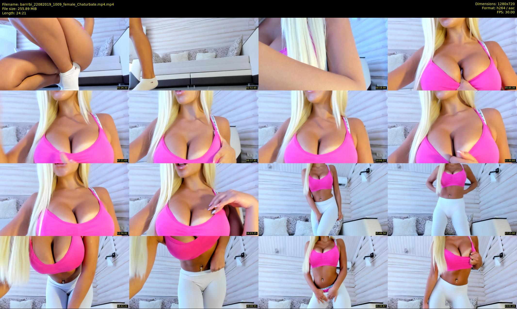 barrrbi — 25 minute Chaturbate female cam show recording, 720p, Aug 22, 2019