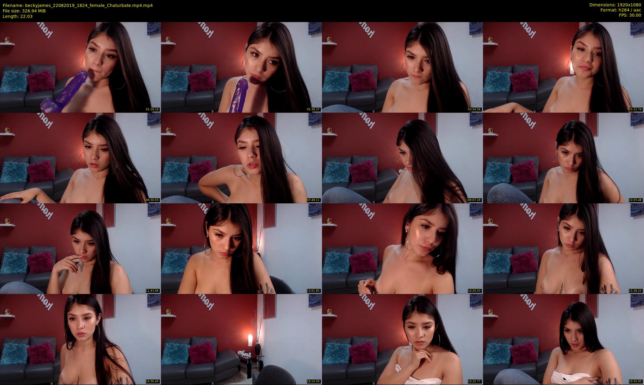 beckyjames — 23 minute Chaturbate female cam show recording, 1080p, Aug 22, 2019