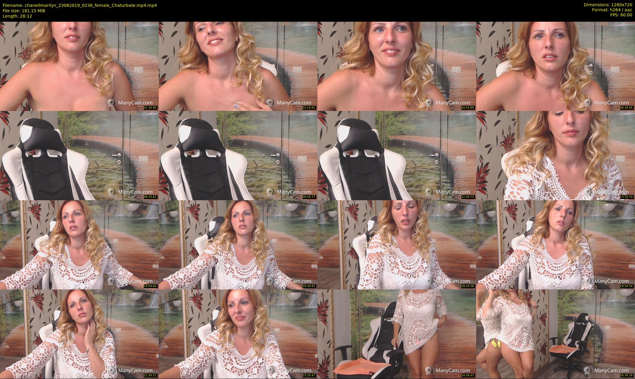 chanellmarilyn — 29 minute Chaturbate female cam show recording, 720p, Aug 23, 2019