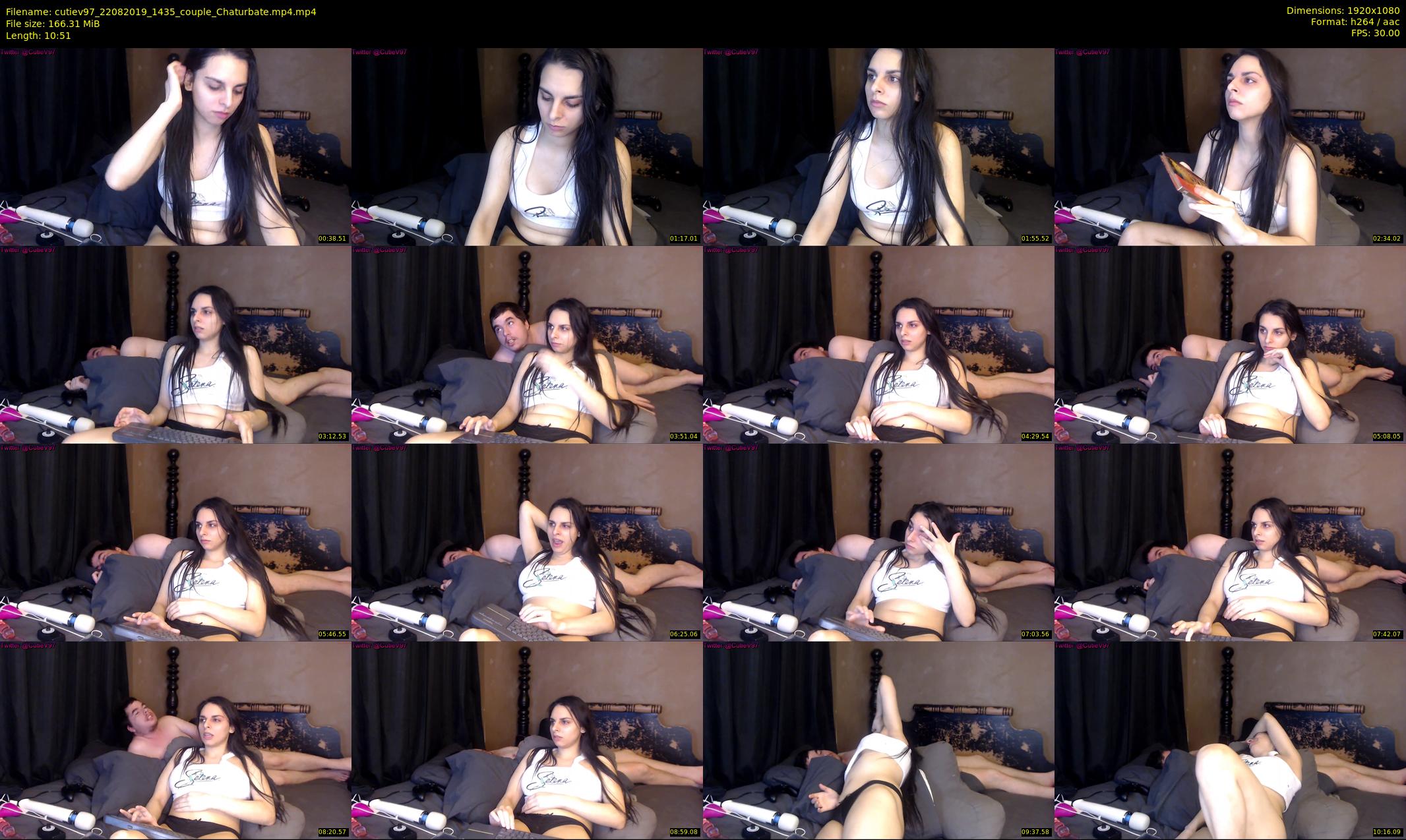 cutiev97 — 11 minute Chaturbate couple cam show recording, 1080p, Aug 22, 2019