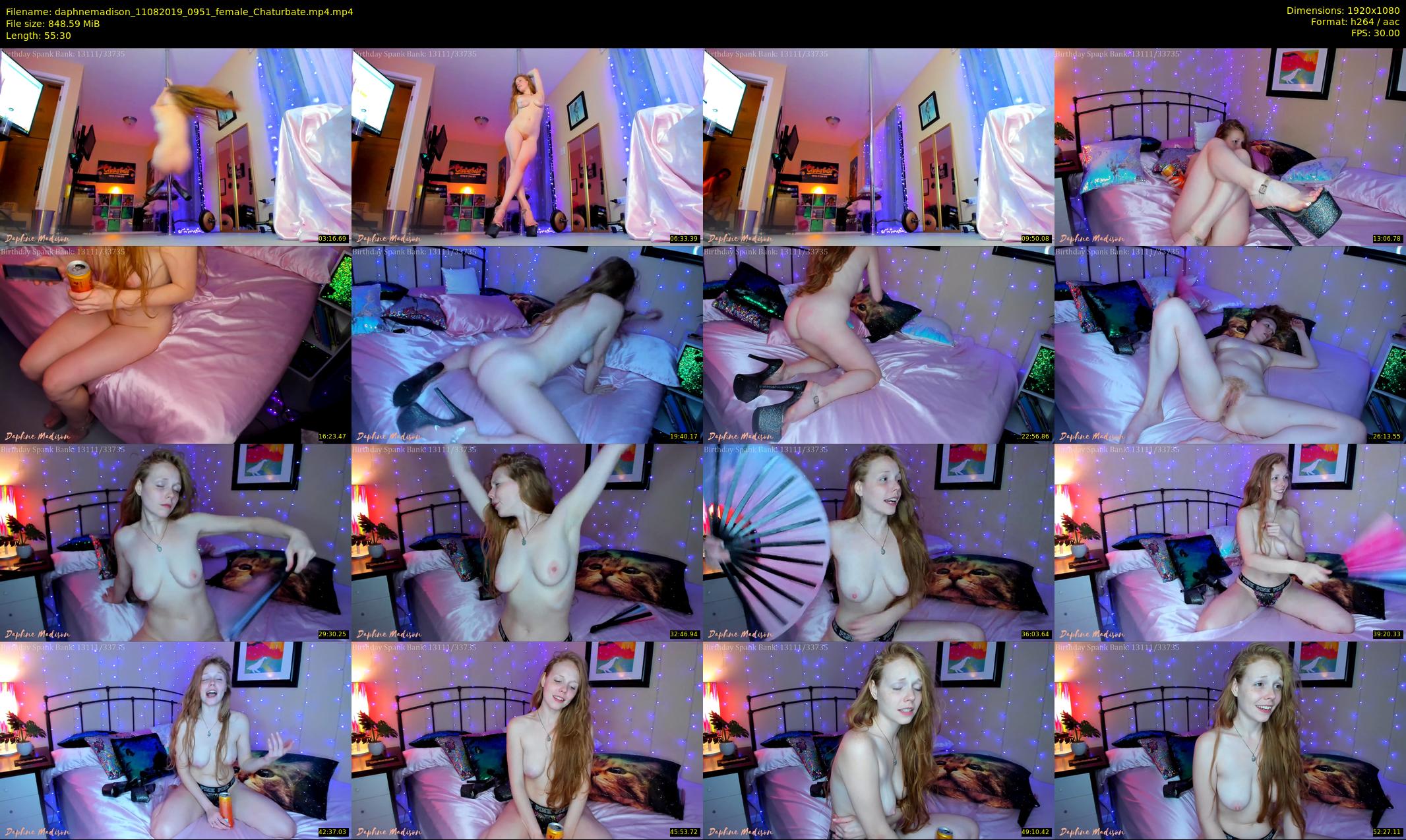 daphnemadison — 56 minute Chaturbate couple cam show recording, 1080p, Aug 11, 2019
