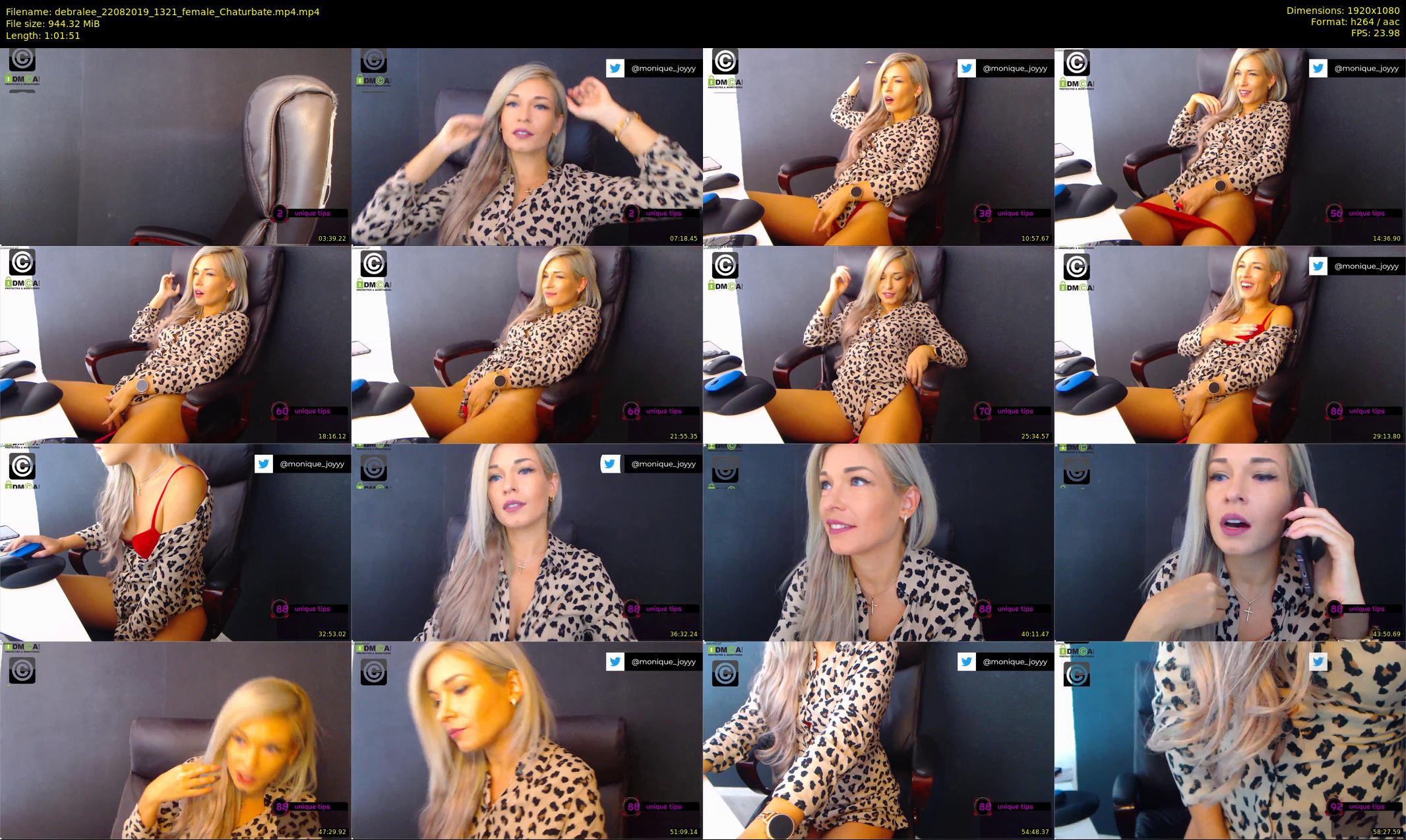 debralee — 62 minute Chaturbate female cam show recording, 1080p, Aug 22, 2019