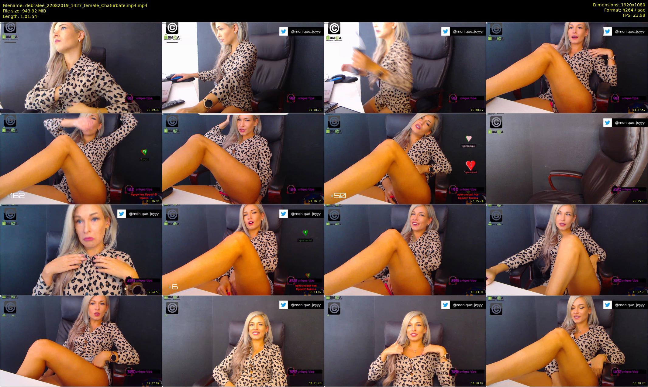 debralee — 62 minute Chaturbate female cam show recording, 1080p, Aug 22, 2019