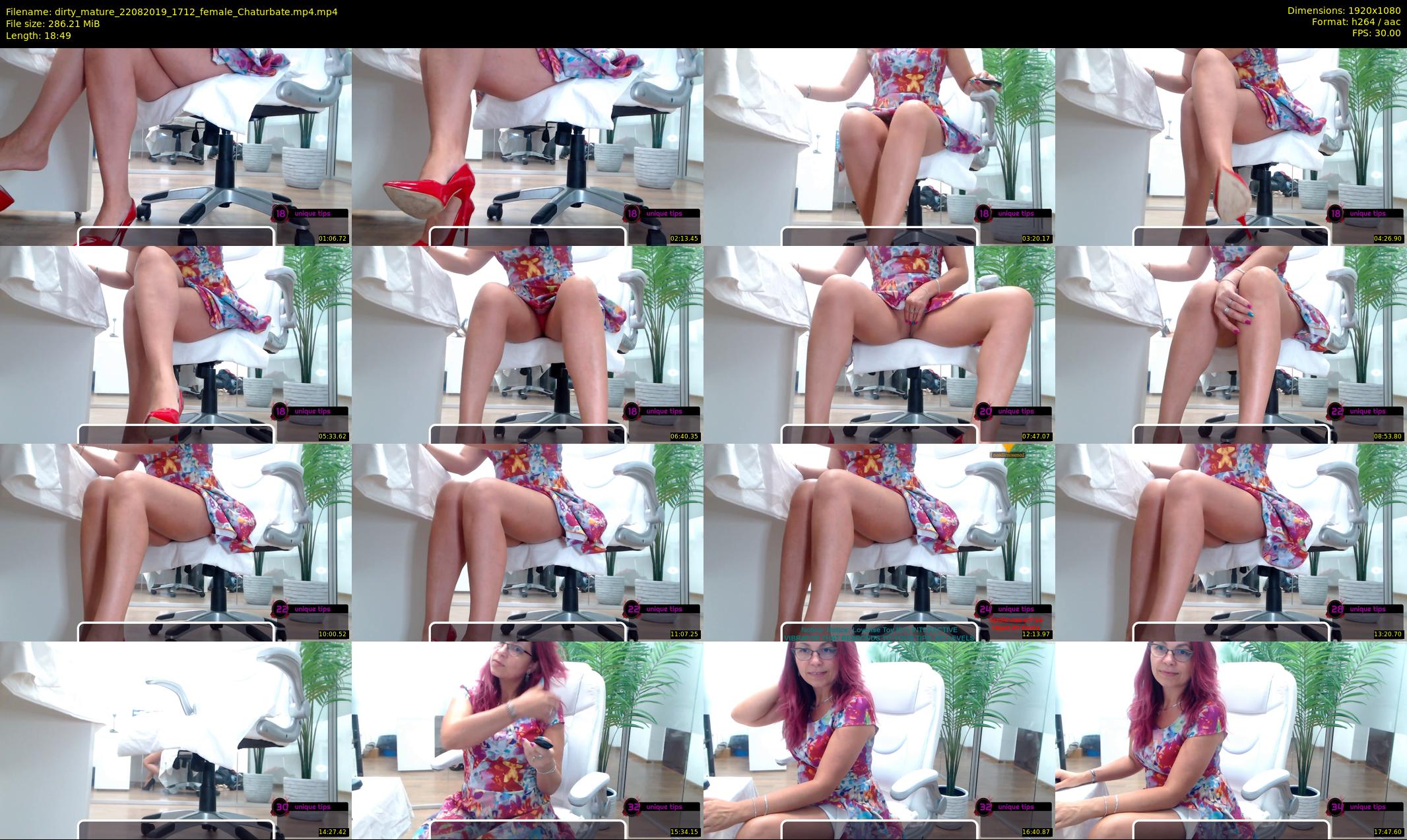 dirty_mature — 19 minute Chaturbate female cam show recording, 1080p, Aug 22, 2019