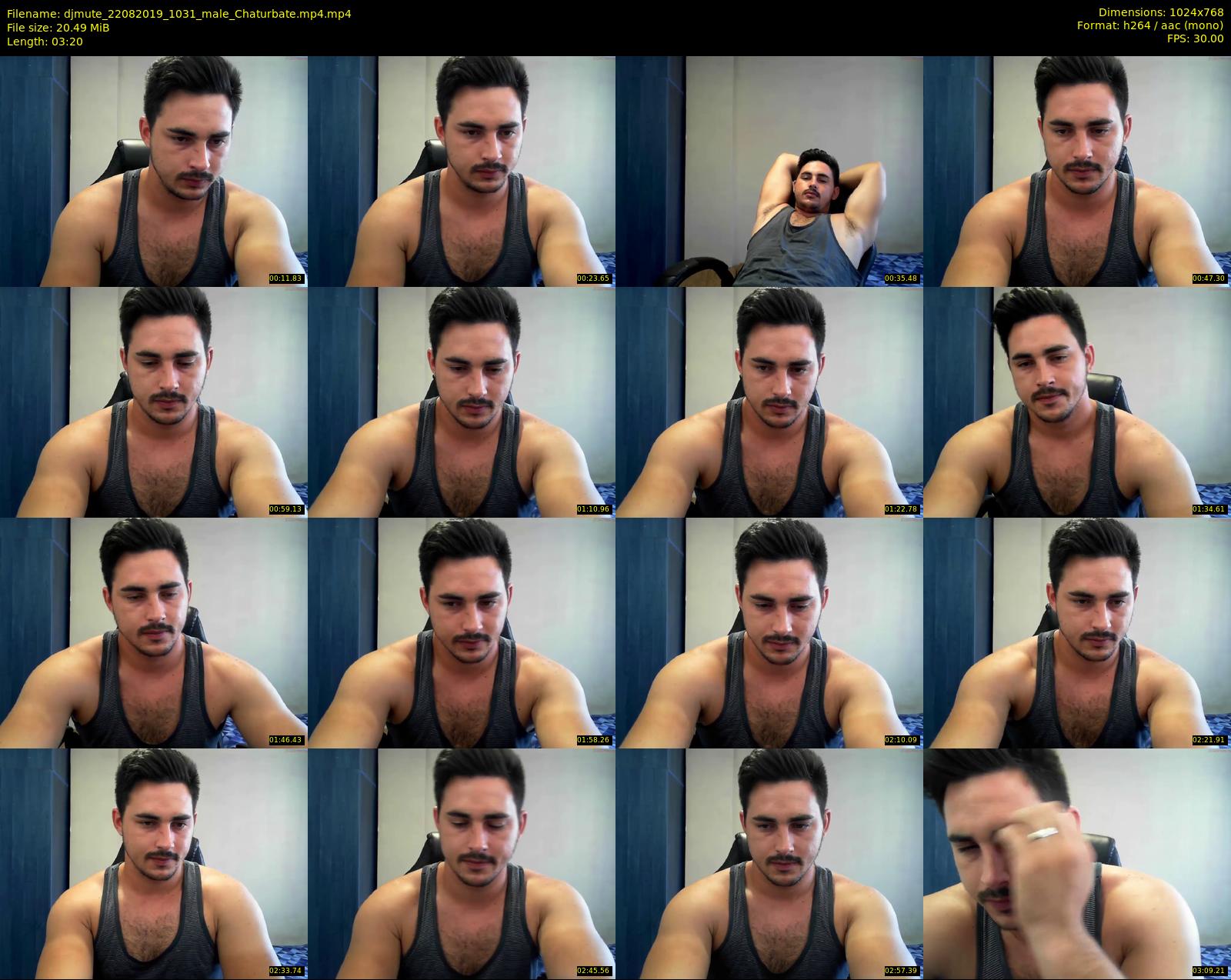 djmute — 4 minute Chaturbate male cam show recording, 720p, Aug 22, 2019