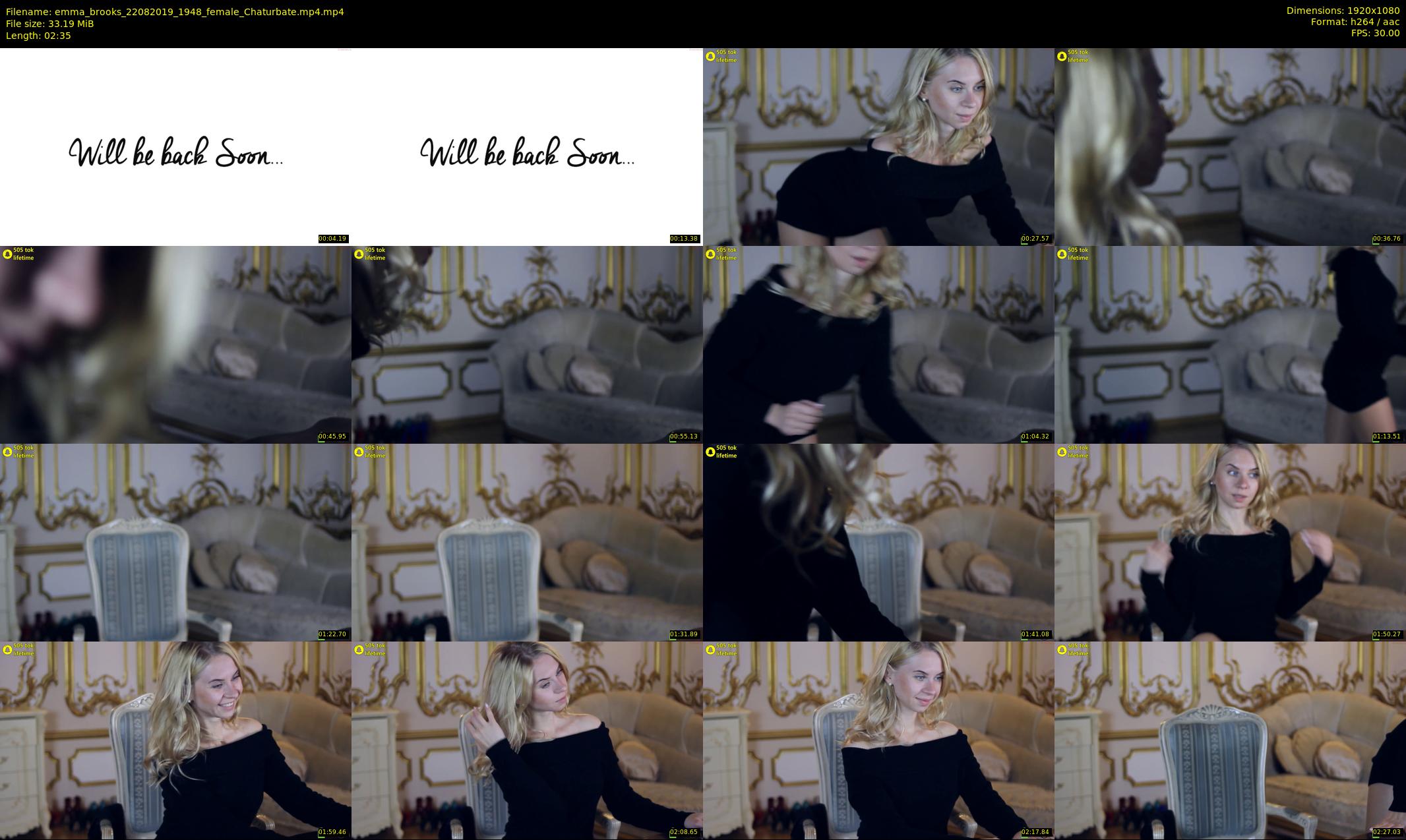 emma_brooks — 3 minute Chaturbate female cam show recording, 1080p, Aug 22, 2019