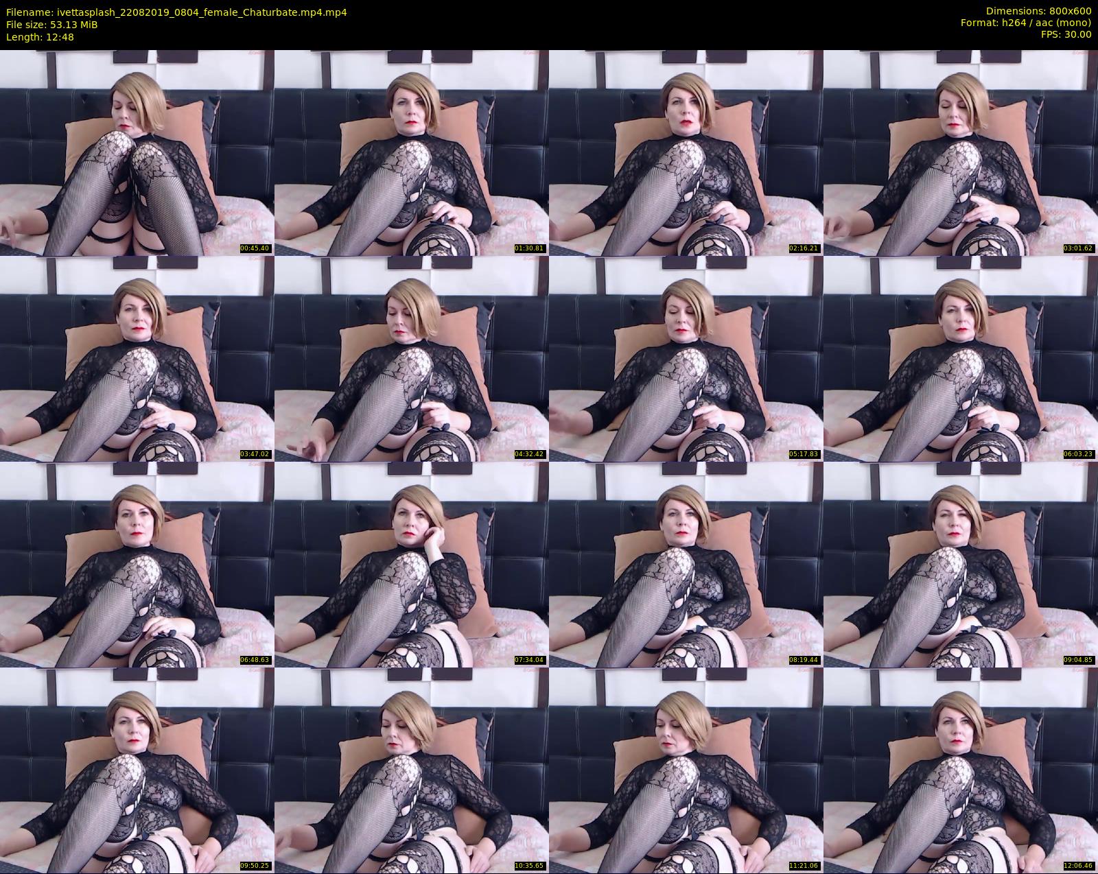 ivettasplash — 13 minute Chaturbate female cam show recording, 480p, Aug 22, 2019