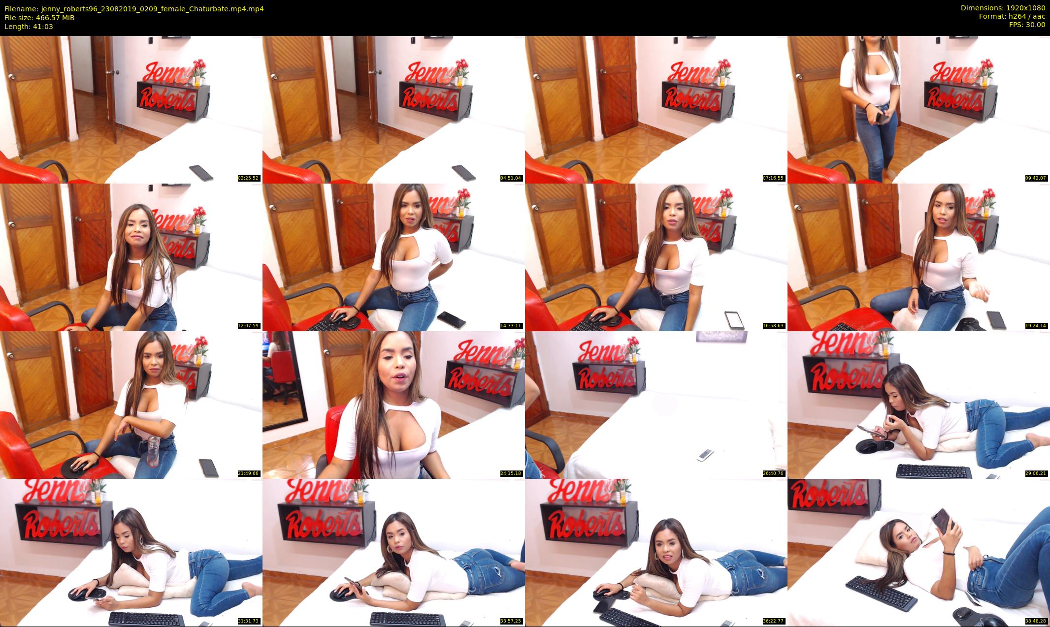 jenny_roberts96 — 42 minute Chaturbate female cam show recording, 1080p, Aug 23, 2019