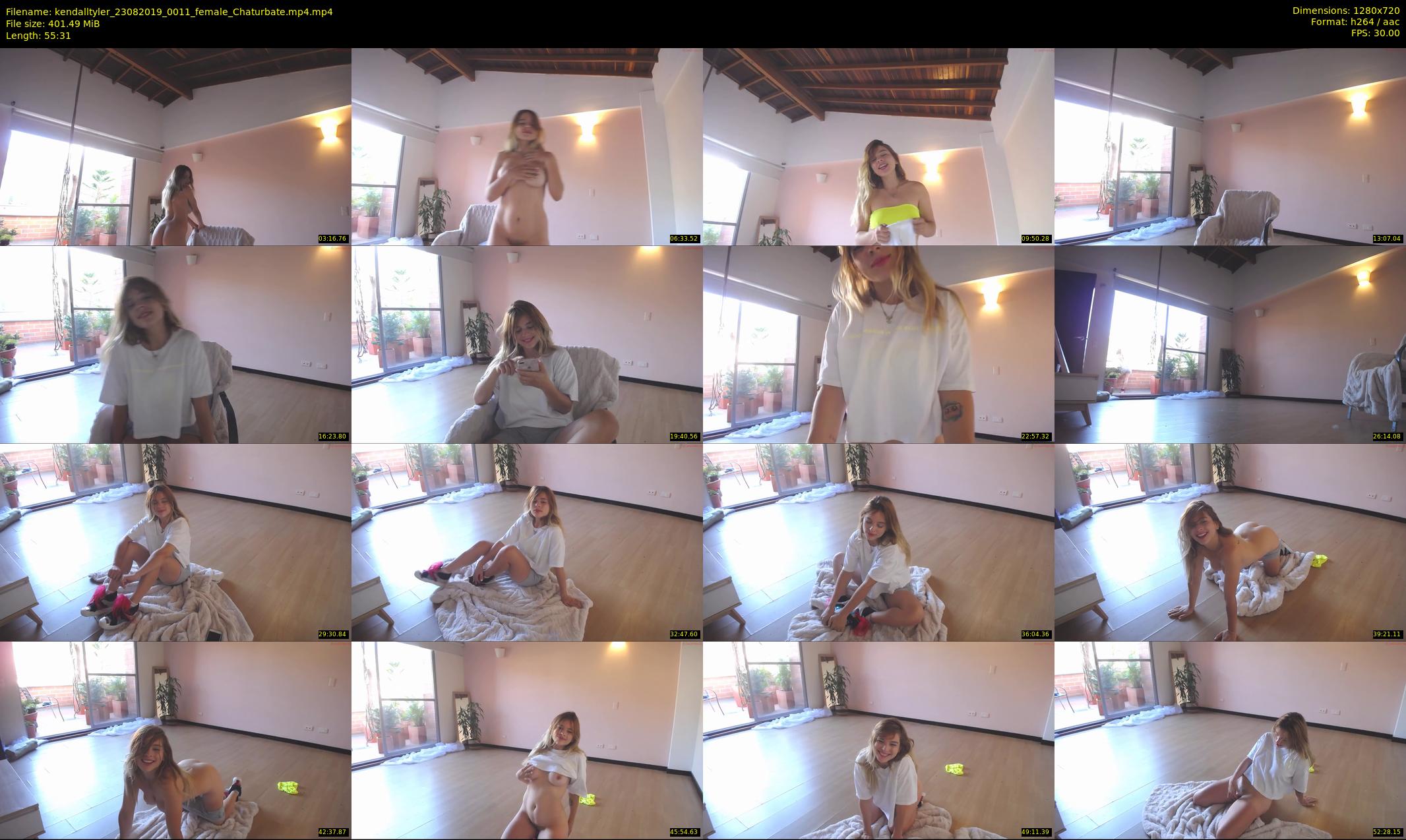 kendalltyler — 56 minute Chaturbate female cam show recording, 720p, Aug 23, 2019