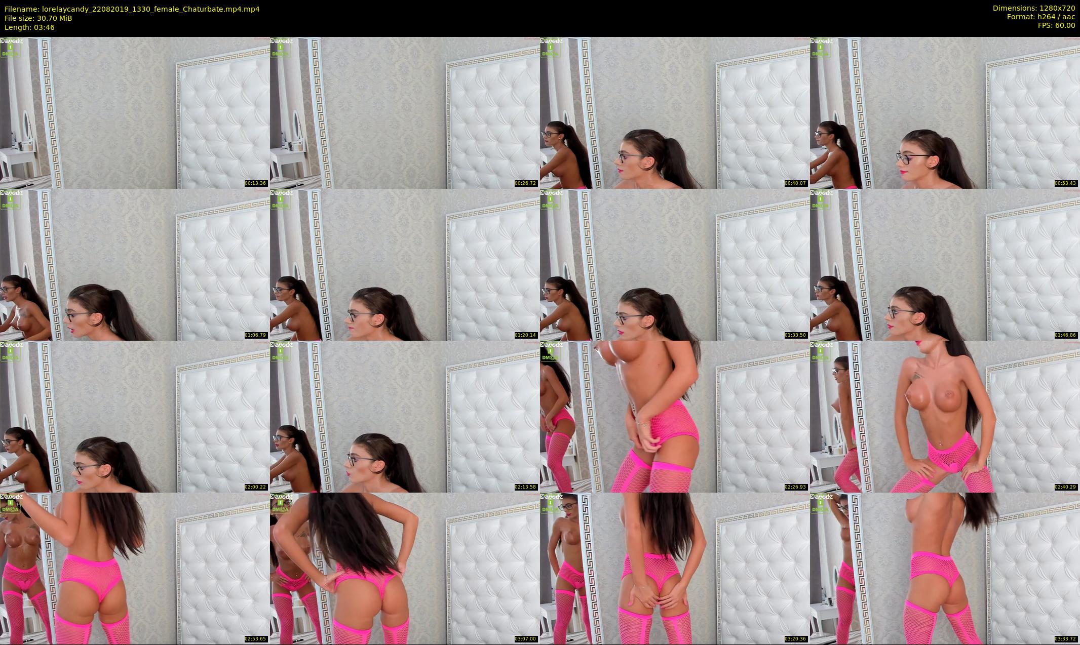 lorelaycandy — 4 minute Chaturbate female cam show recording, 720p, Aug 22, 2019