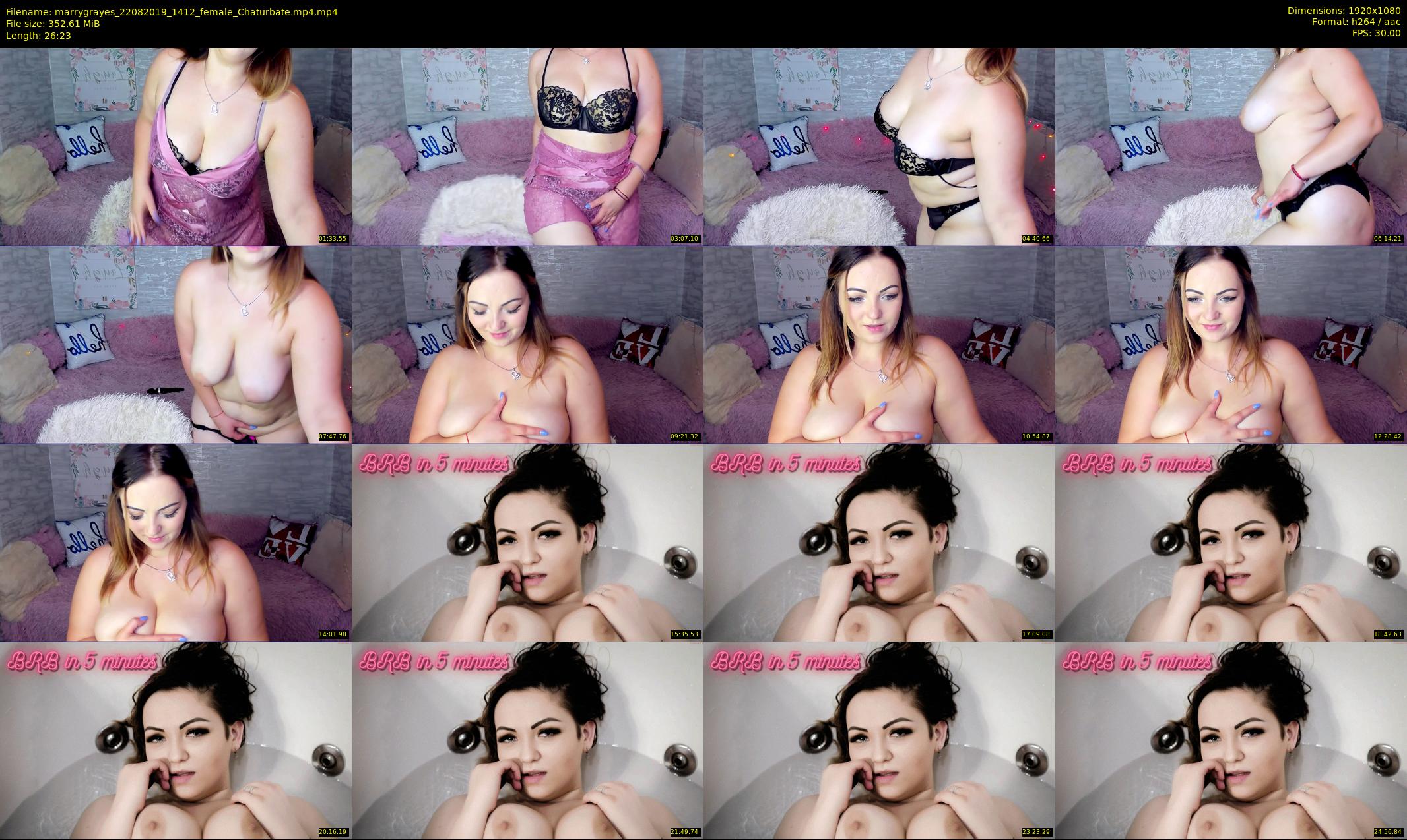marrygrayes — 27 minute Chaturbate female cam show recording, 1080p, Aug 22, 2019