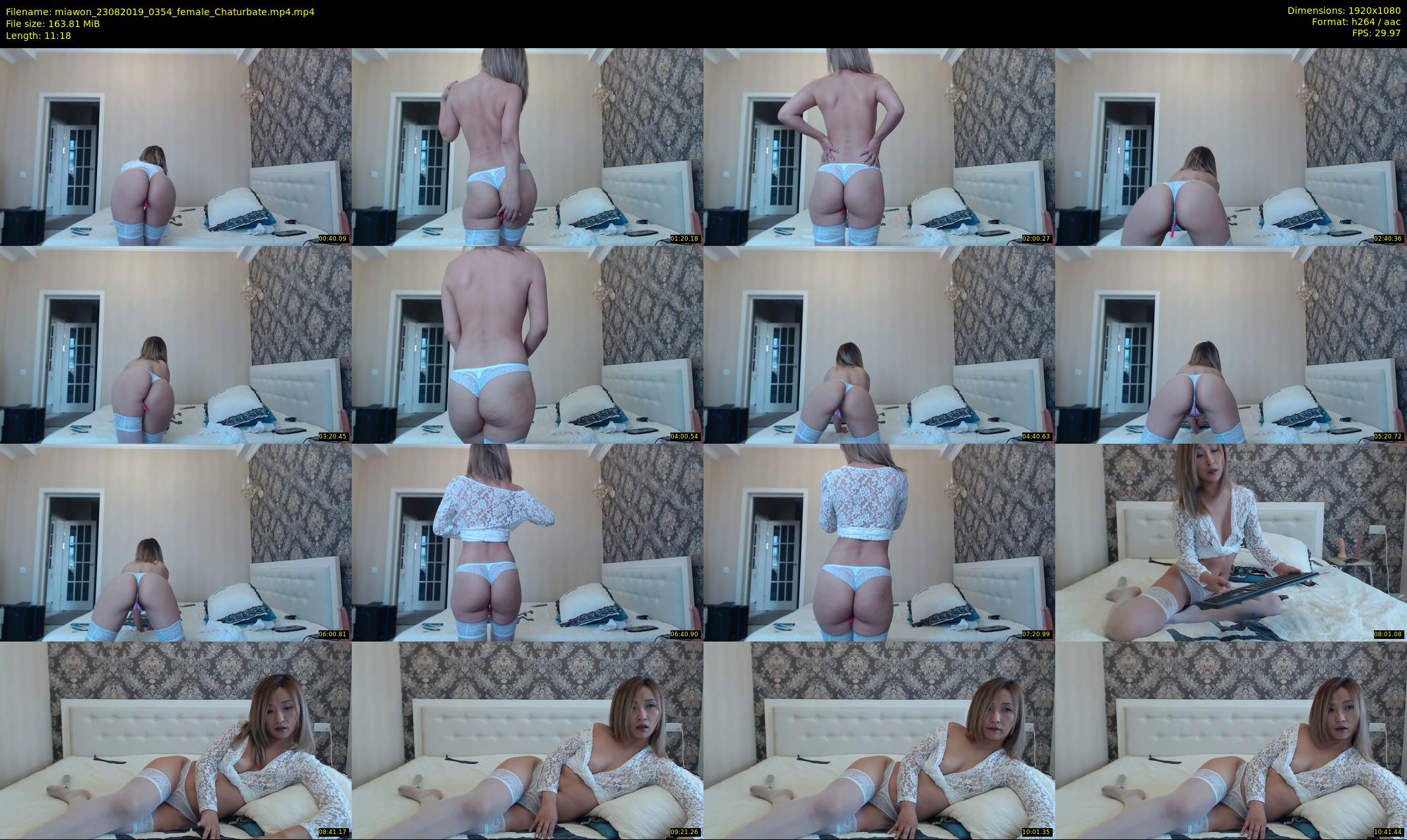 miawon — 12 minute Chaturbate female cam show recording, 1080p, Aug 23, 2019