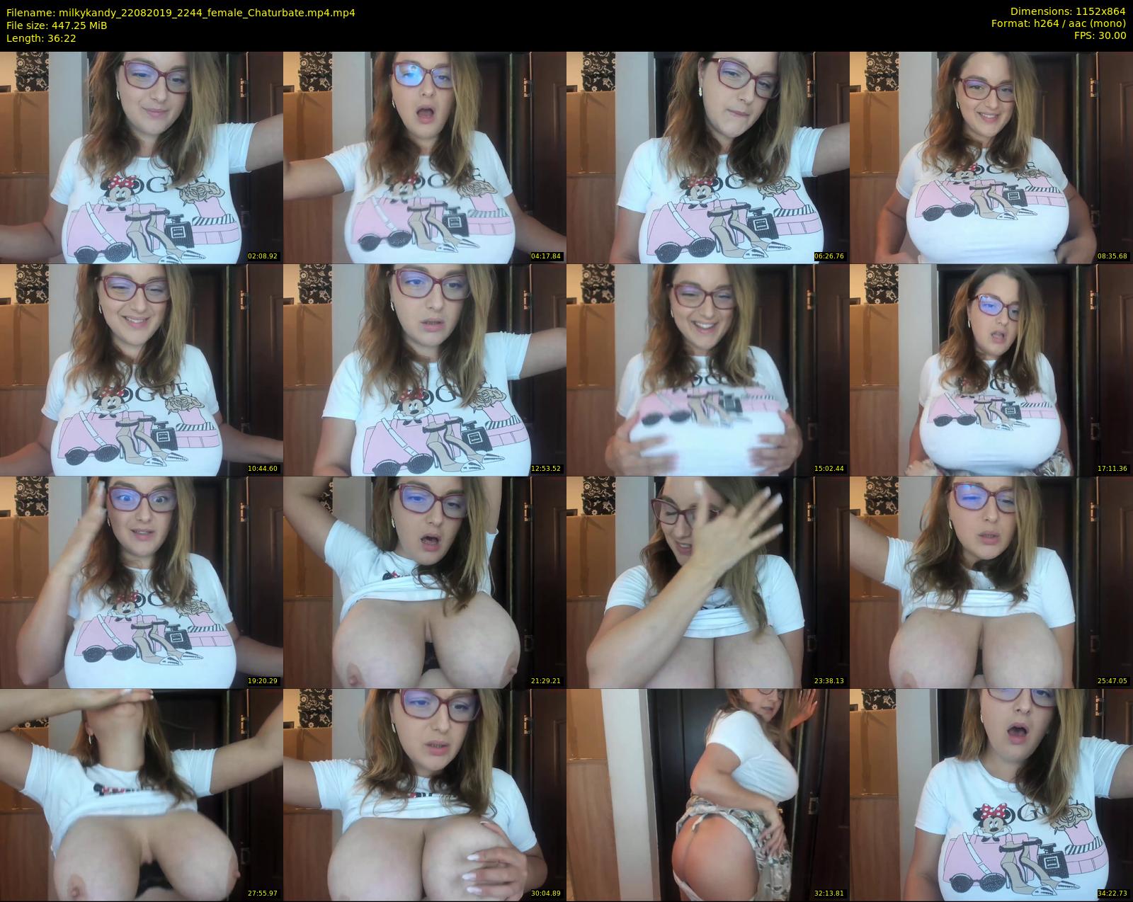 milkykandy — 37 minute Chaturbate female cam show recording, 720p, Aug 22, 2019