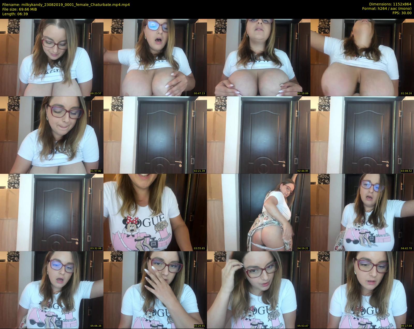 milkykandy — 7 minute Chaturbate female cam show recording, 720p, Aug 23, 2019