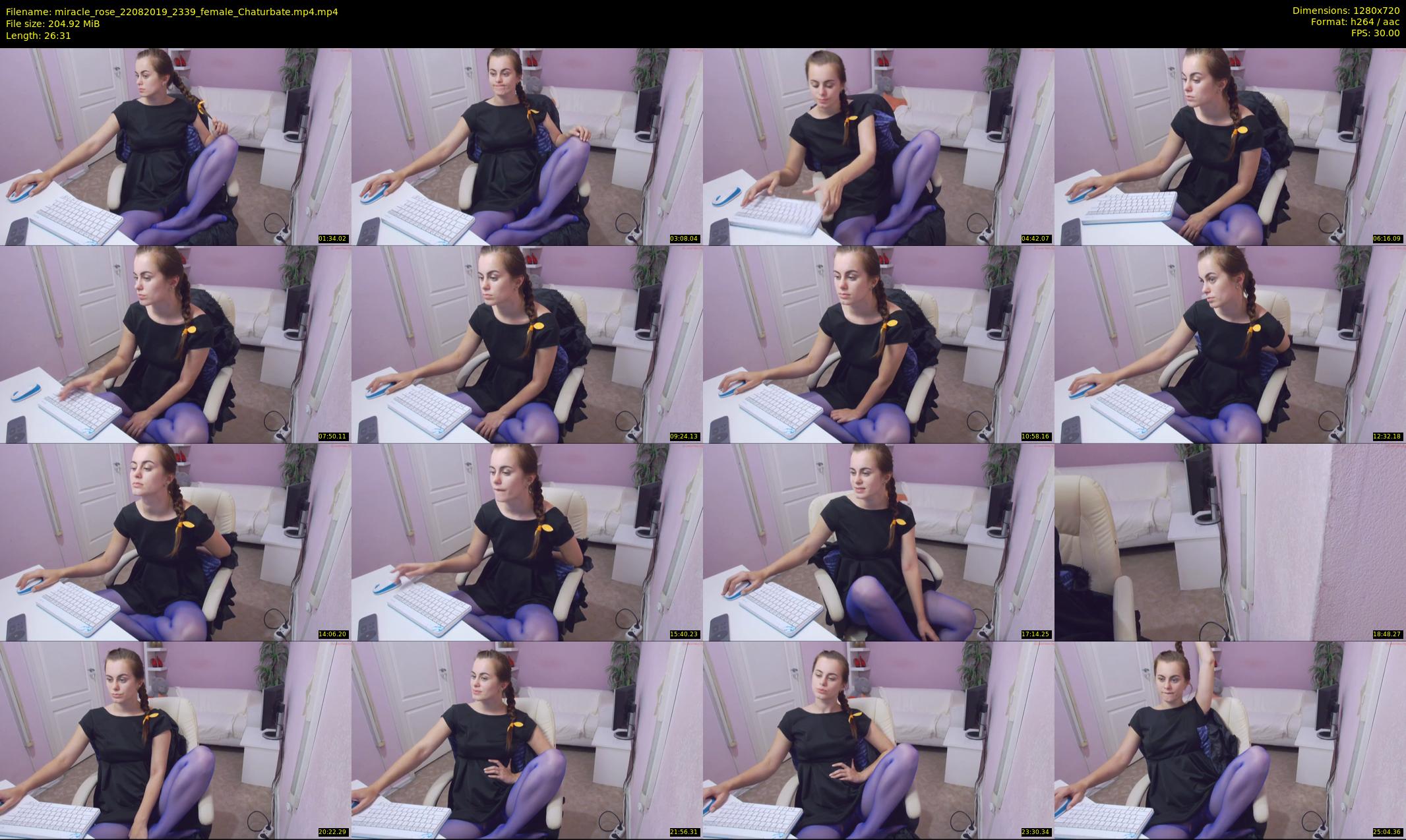 miracle_rose — 27 minute Chaturbate female cam show recording, 720p, Aug 22, 2019