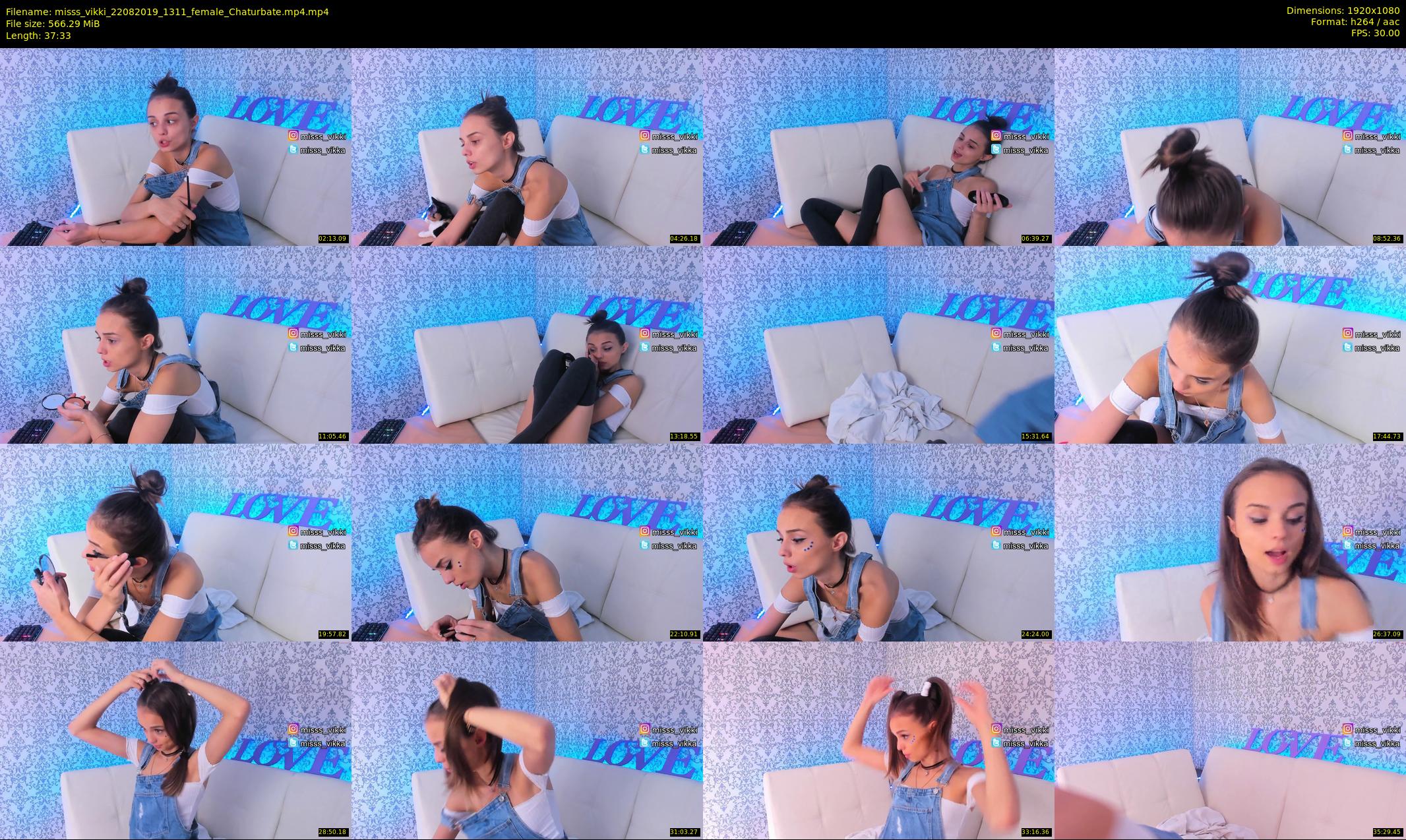 misss_vikki — 38 minute Chaturbate female cam show recording, 1080p, Aug 22, 2019