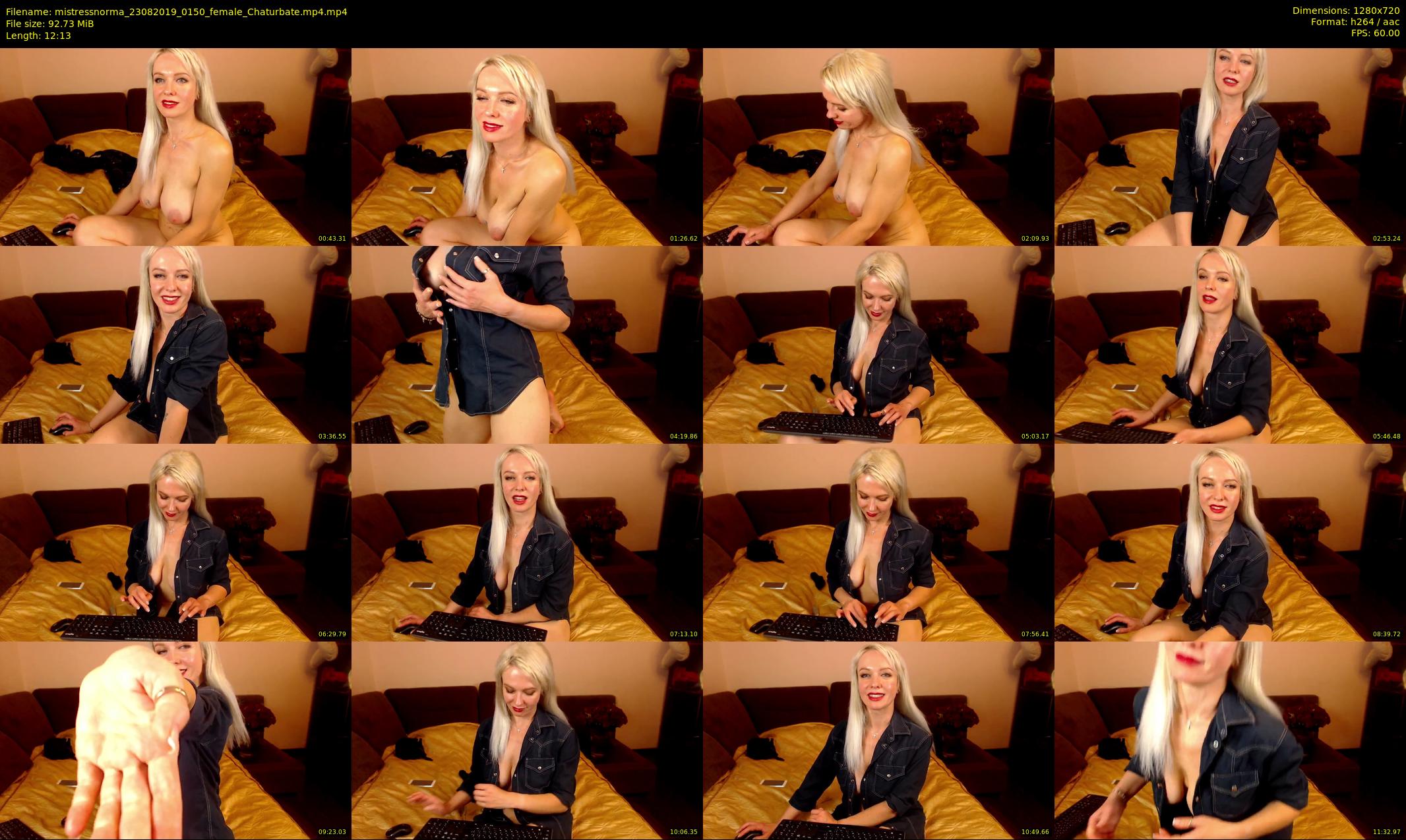 mistressnorma — 13 minute Chaturbate female cam show recording, 720p, Aug 23, 2019
