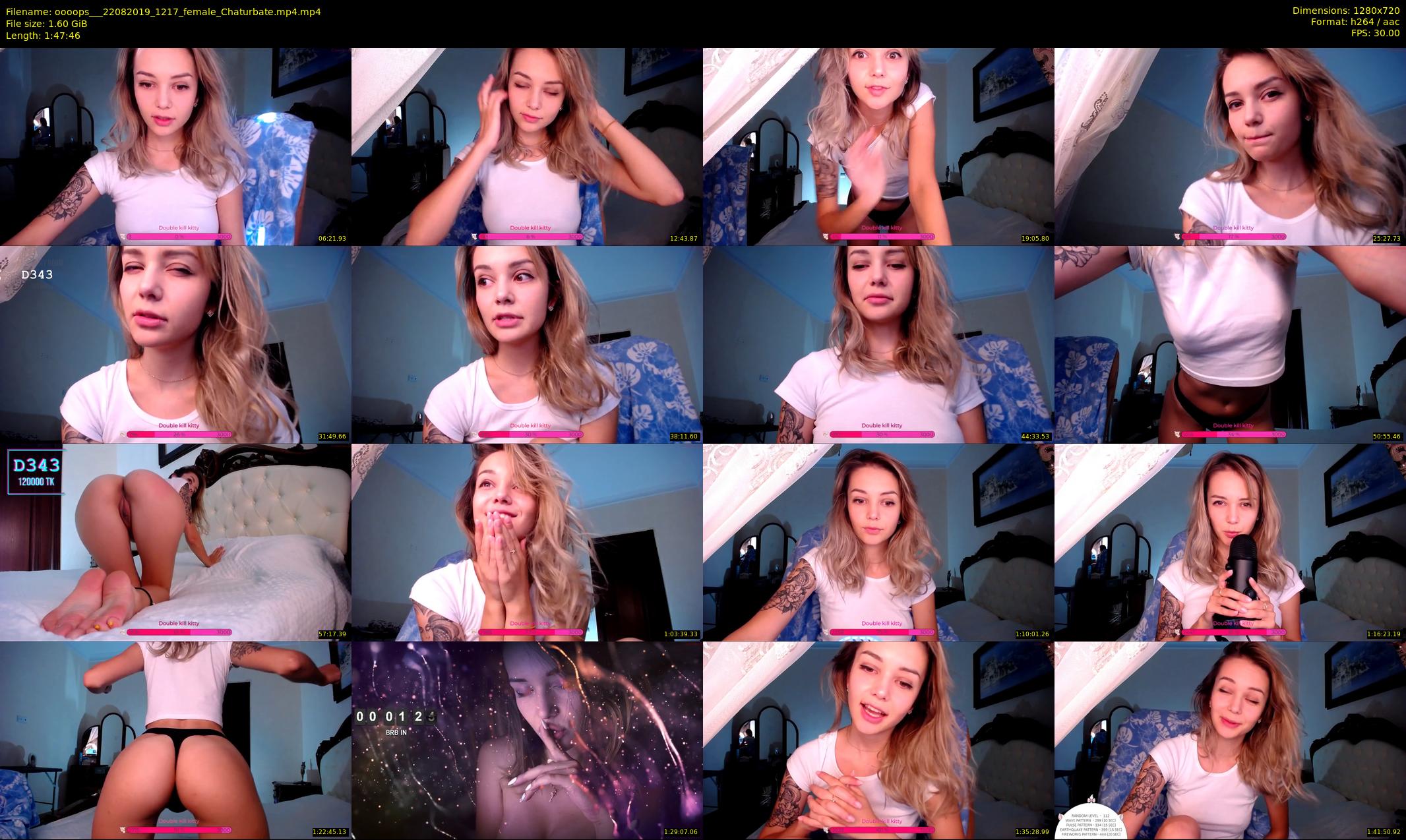 oooops__ — 108 minute Chaturbate female cam show recording, 720p, Aug 22, 2019