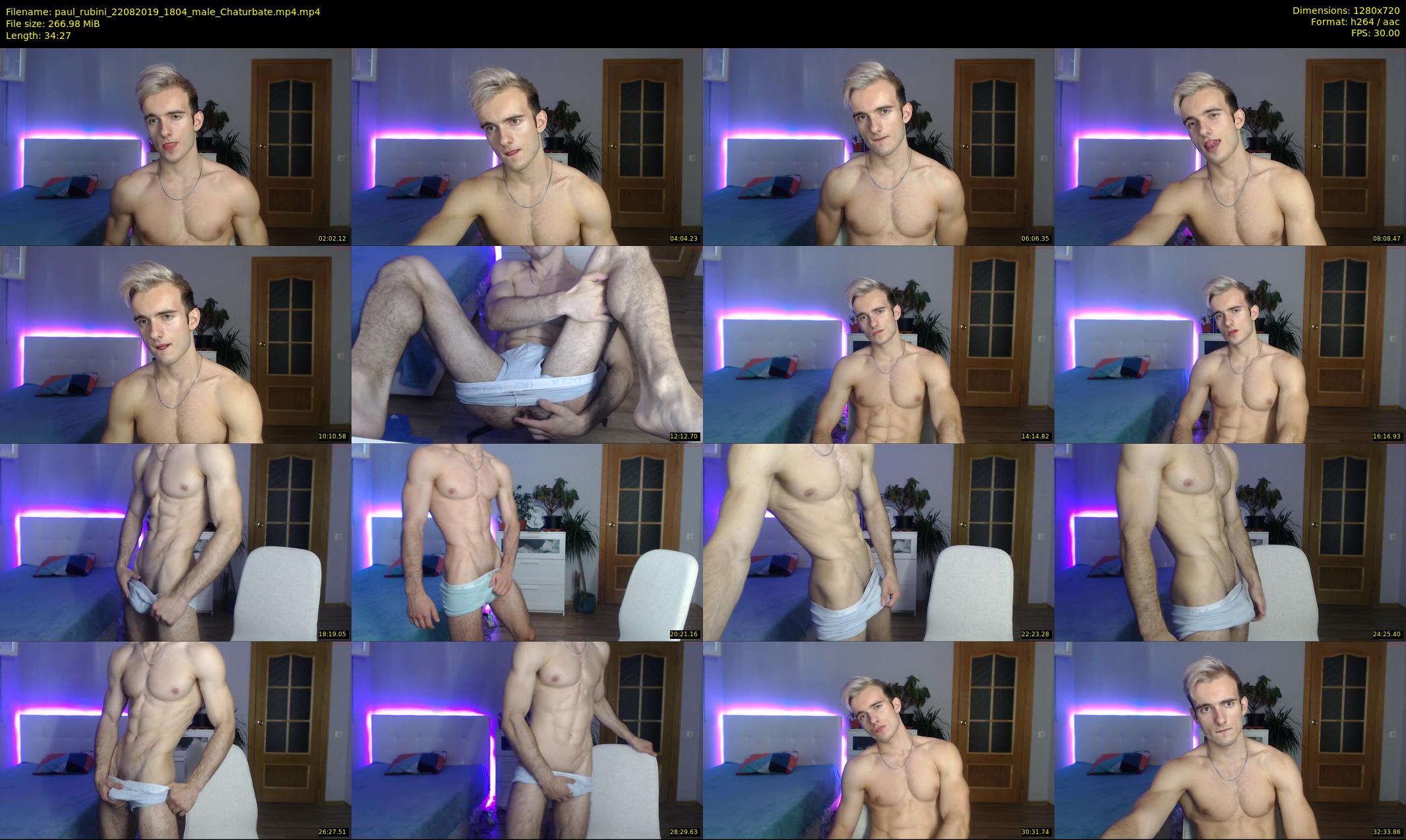 paul_rubini — 35 minute Chaturbate male cam show recording, 720p, Aug 22, 2019