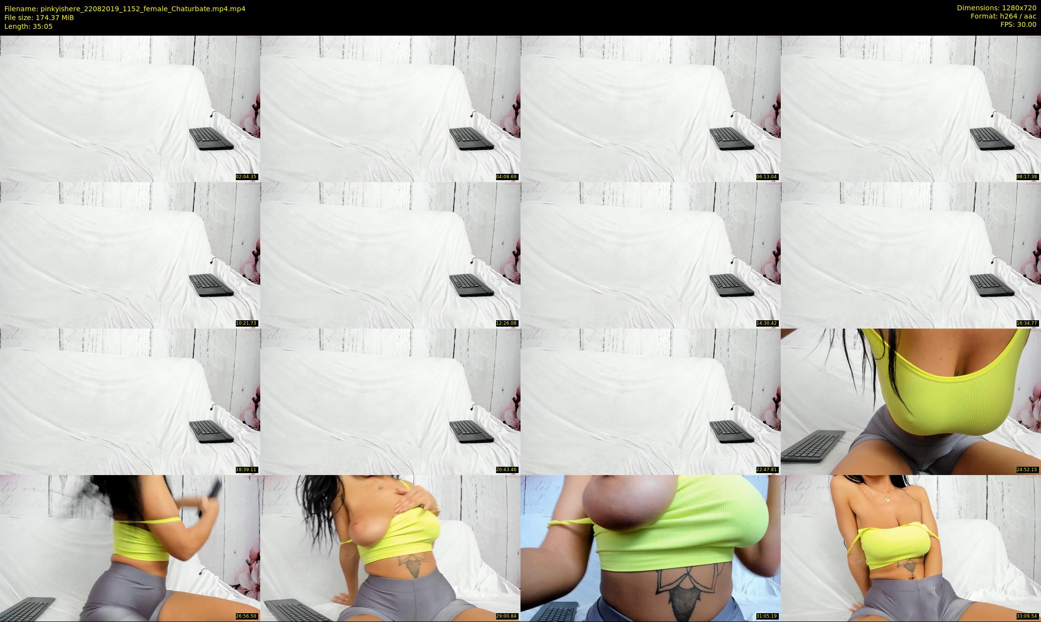 pinkyishere — 36 minute Chaturbate female cam show recording, 720p, Aug 22, 2019