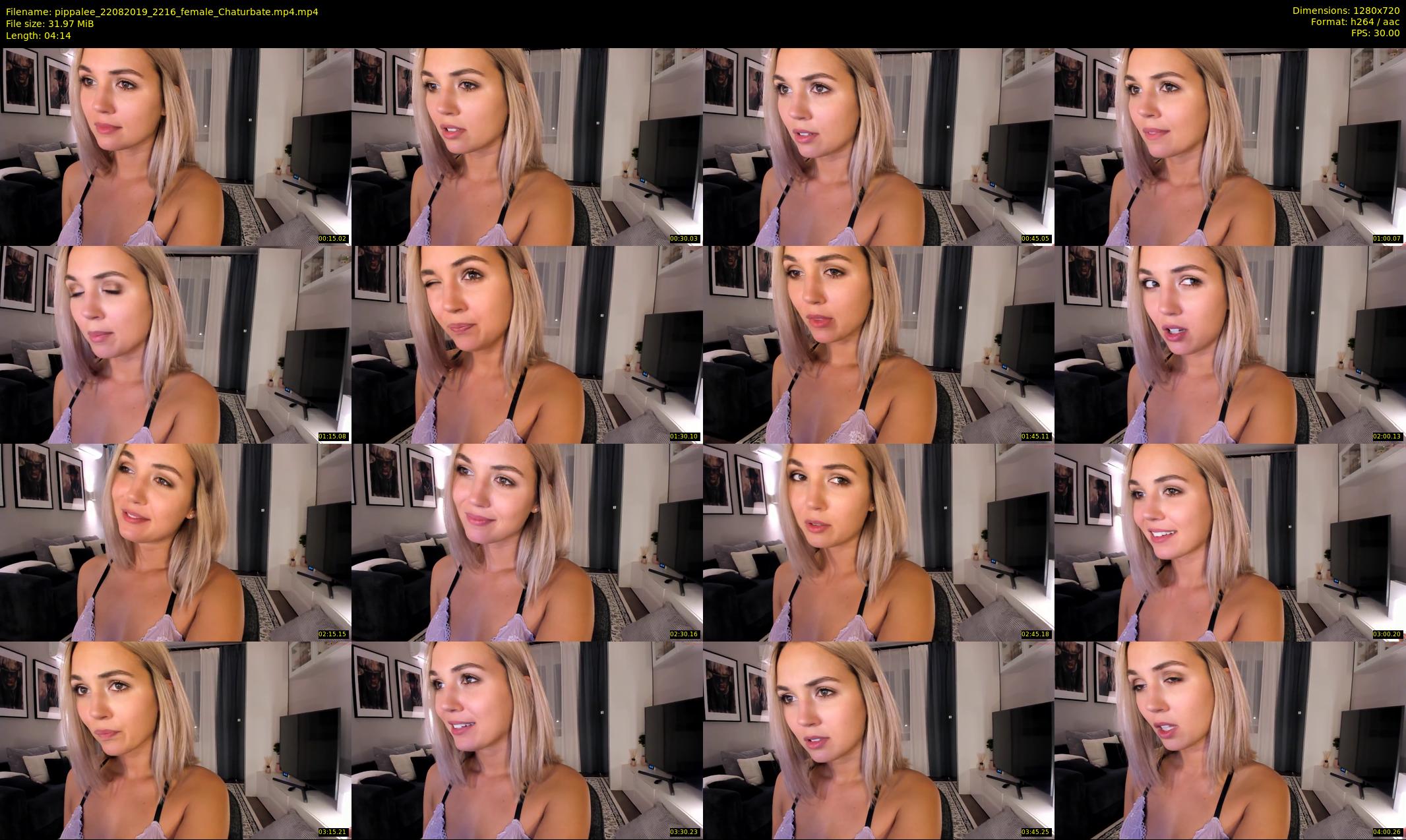 pippalee — 5 minute Chaturbate female cam show recording, 720p, Aug 22, 2019