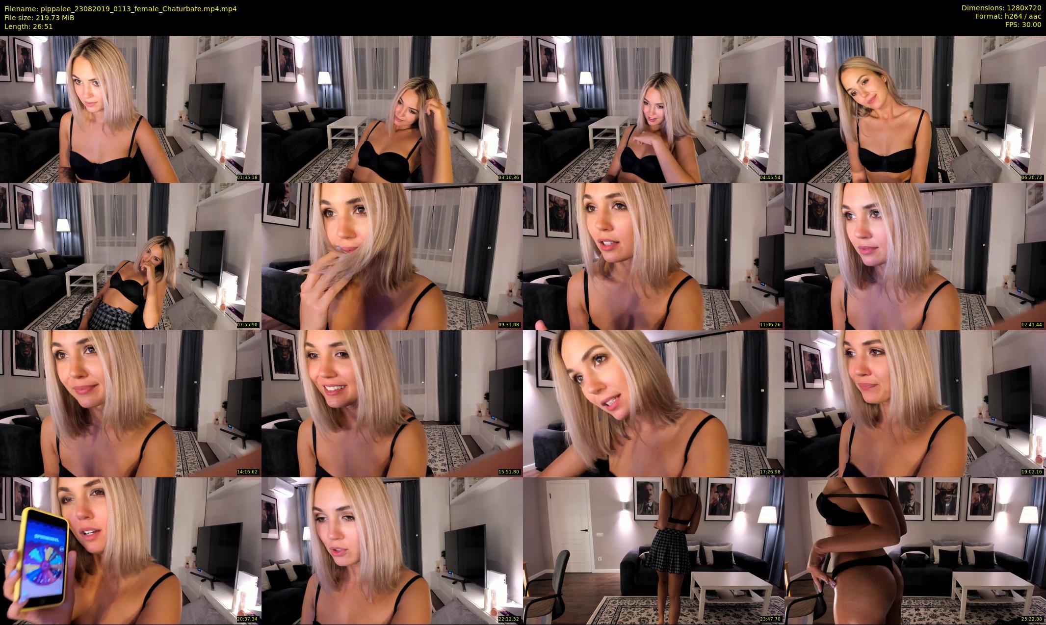 pippalee — 27 minute Chaturbate female cam show recording, 720p, Aug 23, 2019