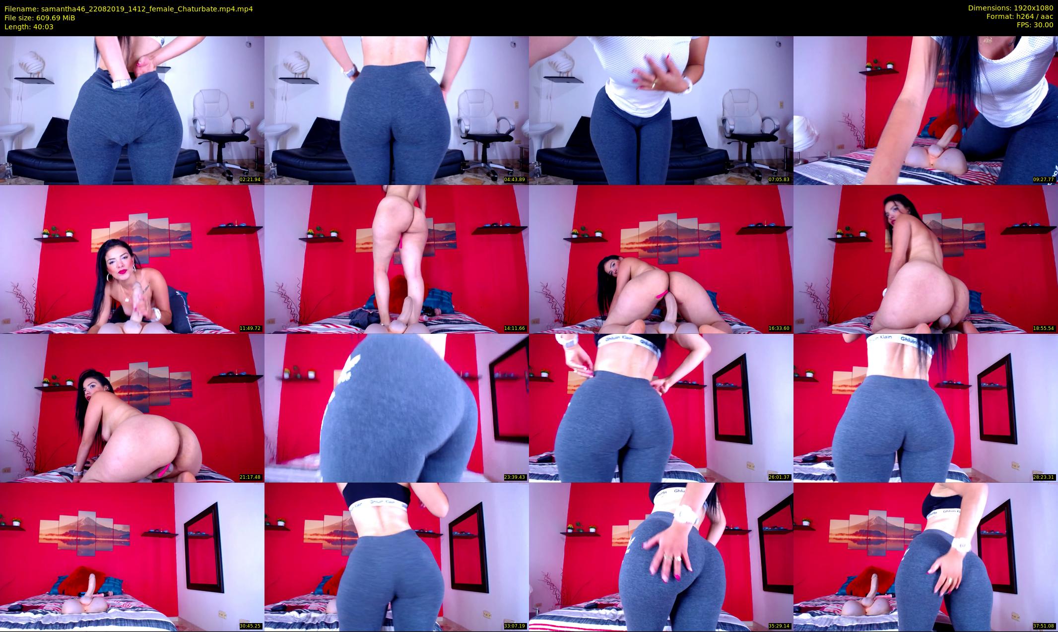 samantha46 — 41 minute Chaturbate female cam show recording, 1080p, Aug 22, 2019