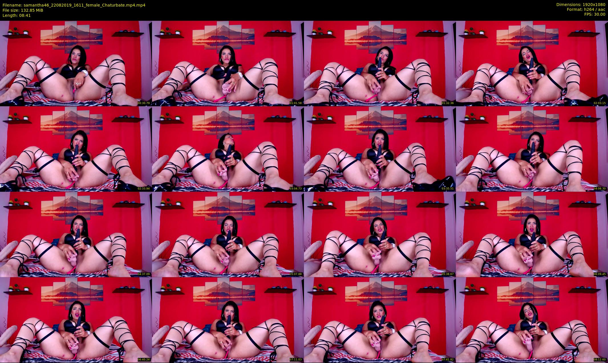 samantha46 — 9 minute Chaturbate female cam show recording, 1080p, Aug 22, 2019