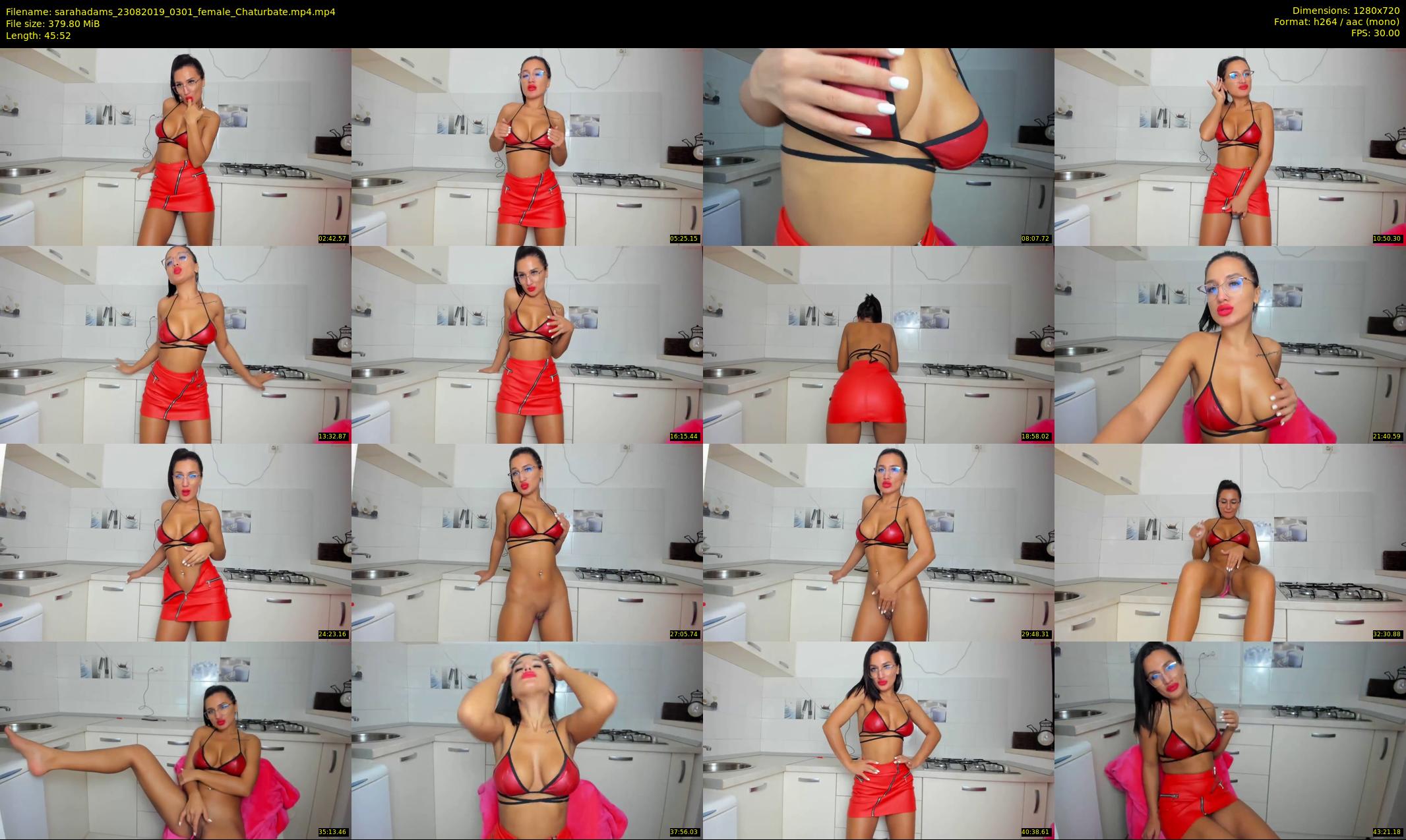 sarahadams — 46 minute Chaturbate female cam show recording, 720p, Aug 23, 2019