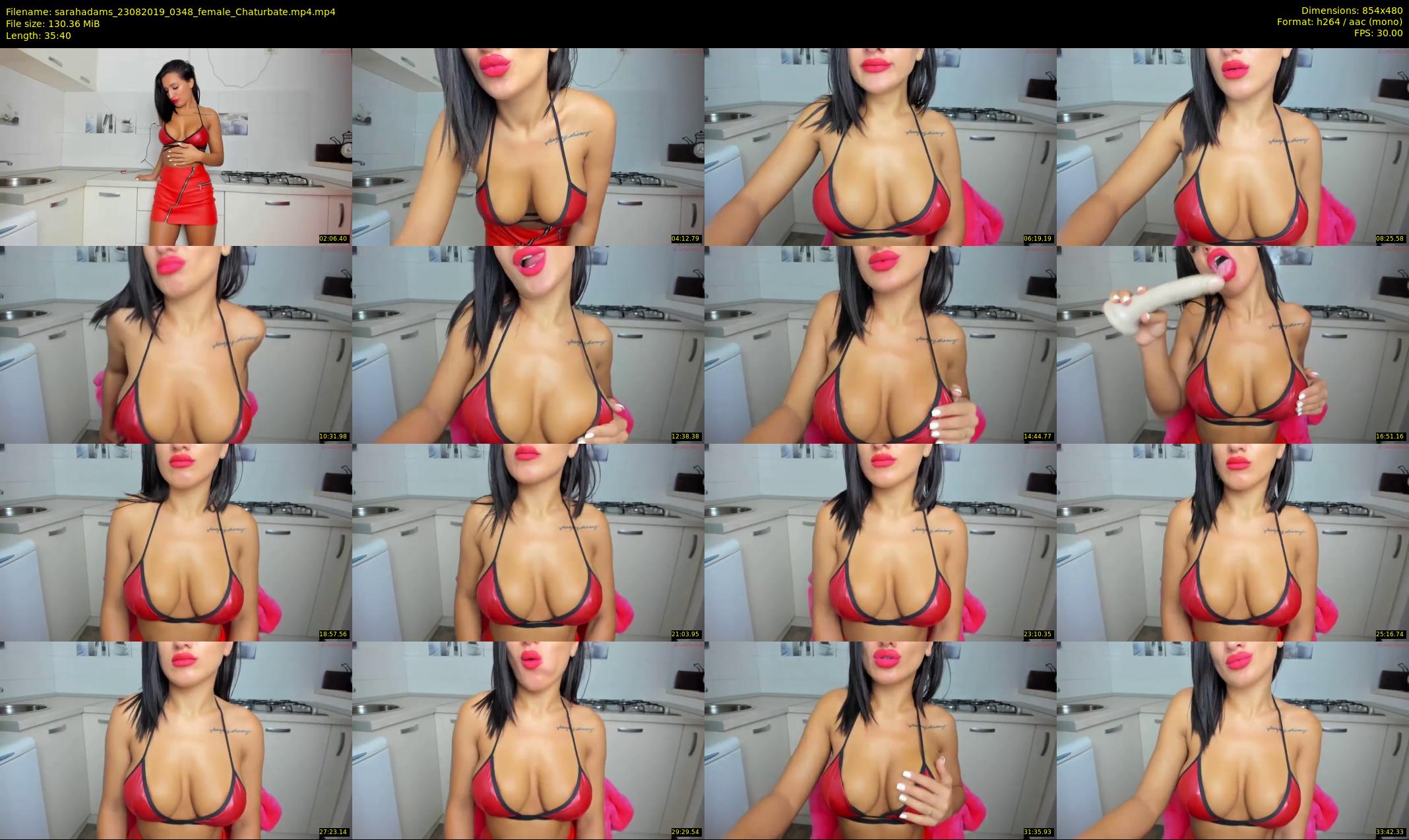 sarahadams — 36 minute Chaturbate female cam show recording, 480p, Aug 23, 2019