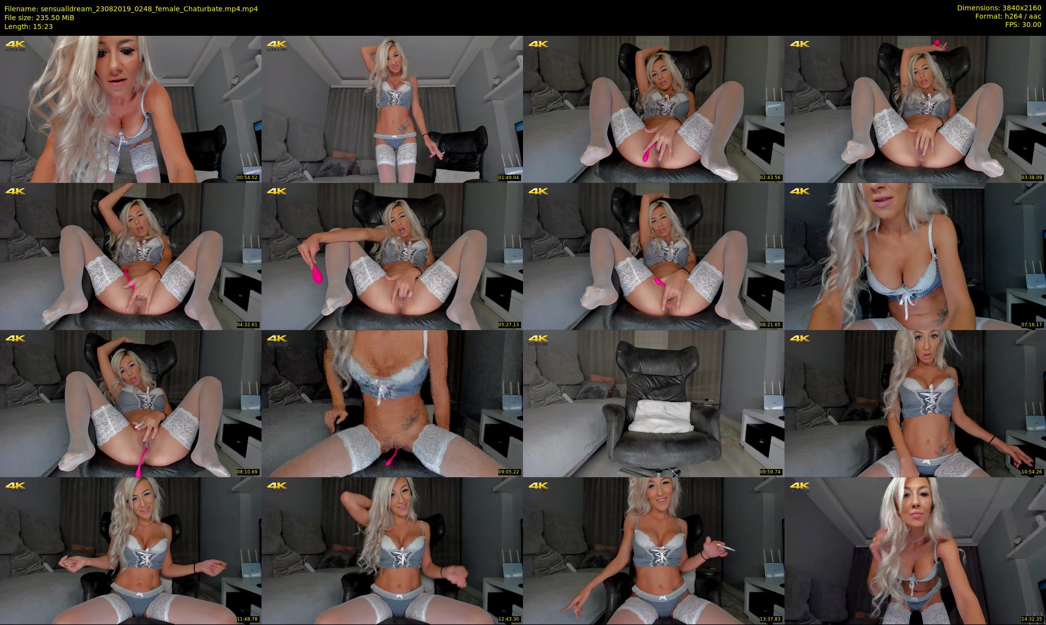 sensualldream — 16 minute Chaturbate female cam show recording, 4K, Aug 23, 2019