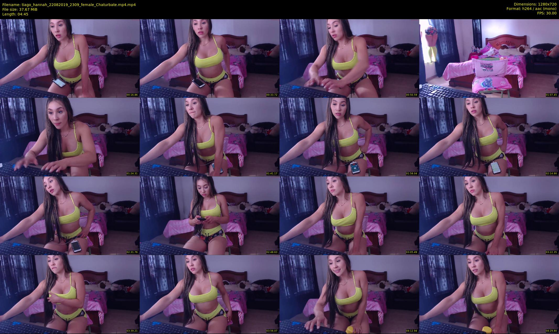 tiago_hannah — 5 minute Chaturbate couple cam show recording, 720p, Aug 22, 2019