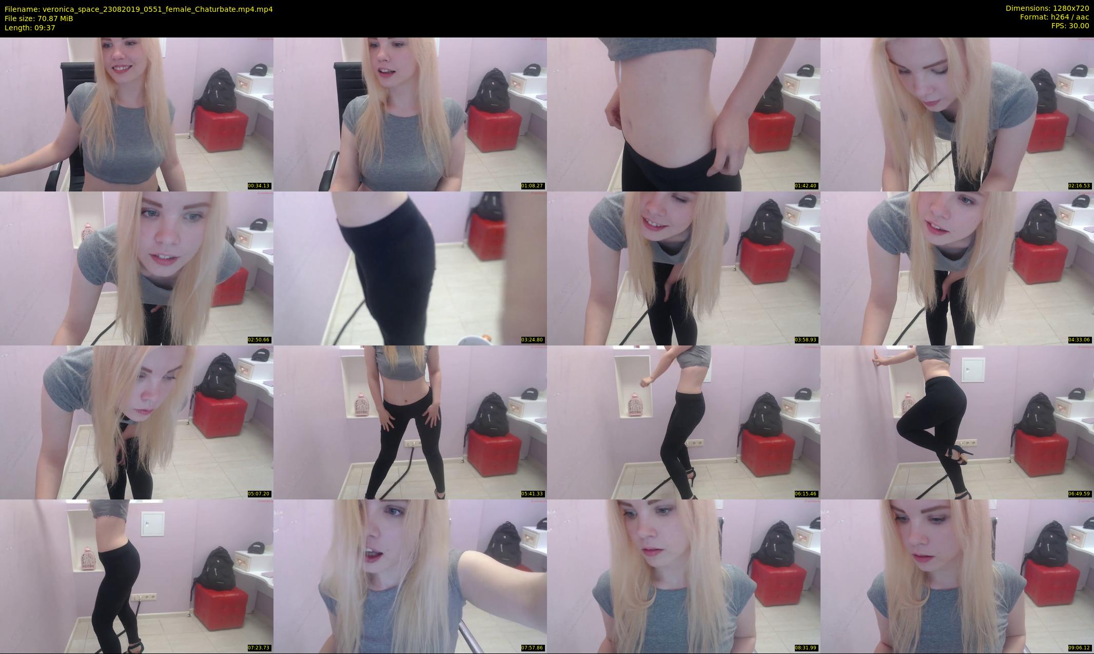 veronica_space — 10 minute Chaturbate female cam show recording, 720p, Aug 23, 2019
