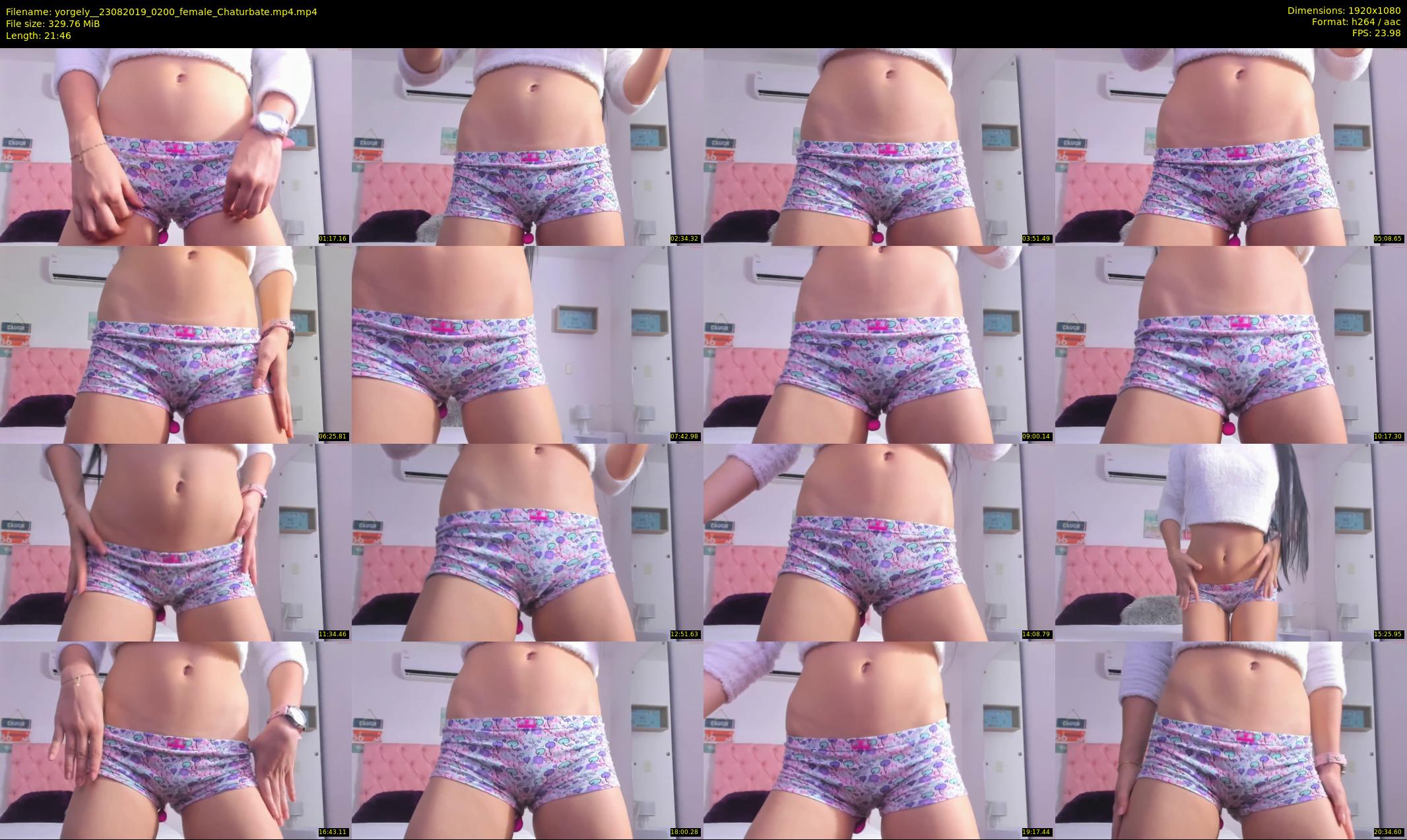 yorgely_ — 22 minute Chaturbate female cam show recording, 1080p, Aug 23, 2019