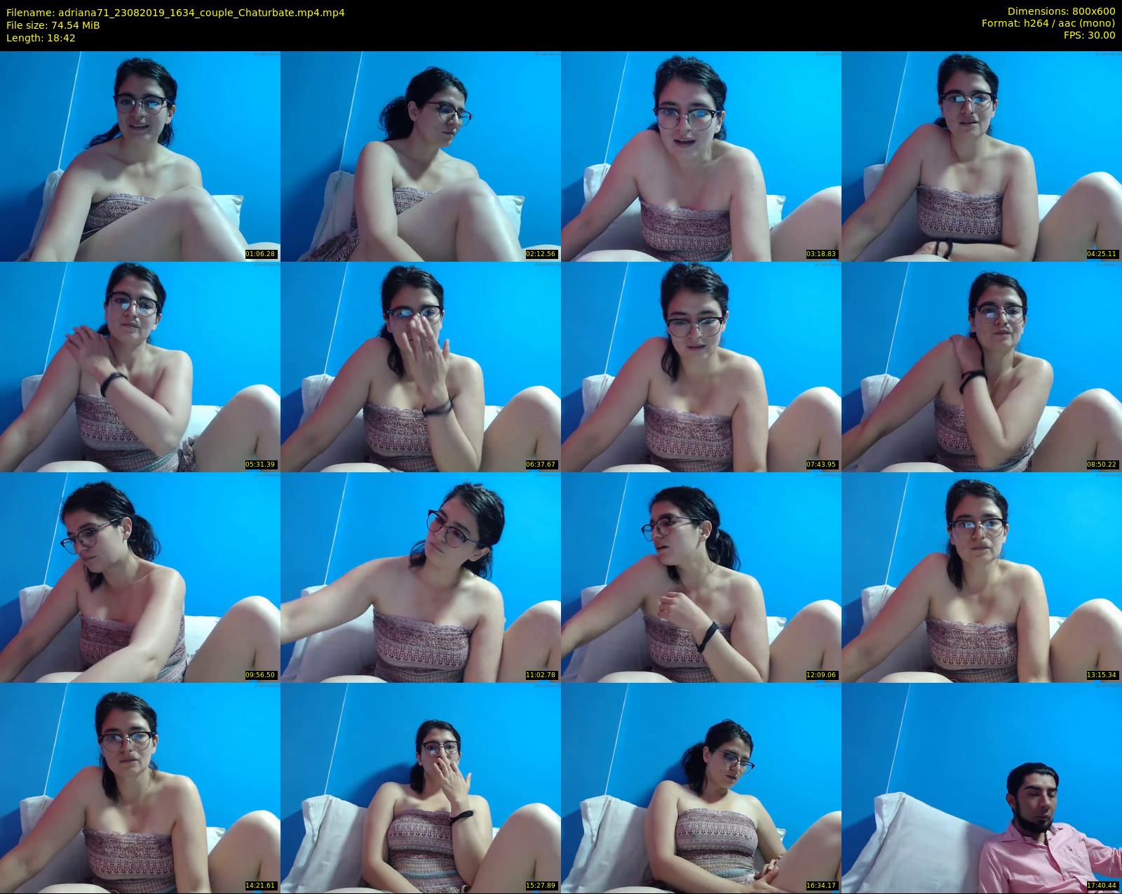 adriana71 — 19 minute Chaturbate couple cam show recording, 480p, Aug 23, 2019