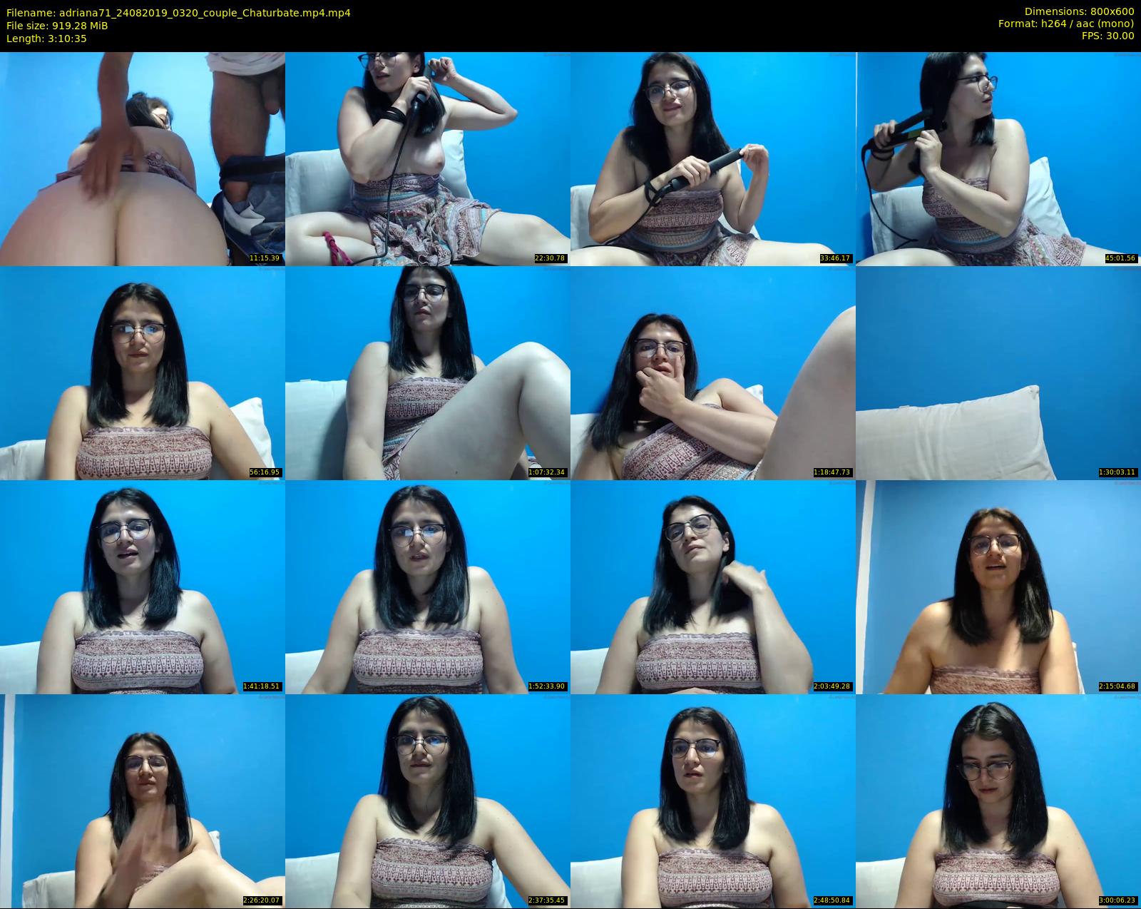 adriana71 — 191 minute Chaturbate couple cam show recording, 480p, Aug 24, 2019