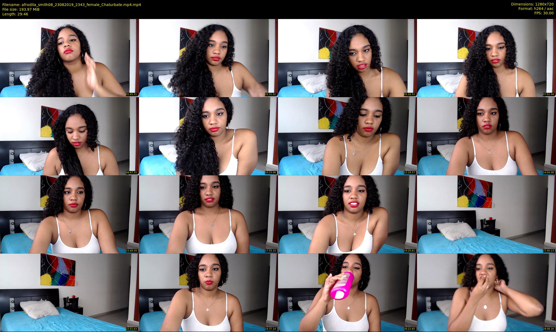 afrodita_smith08 — 30 minute Chaturbate female cam show recording, 720p, Aug 23, 2019