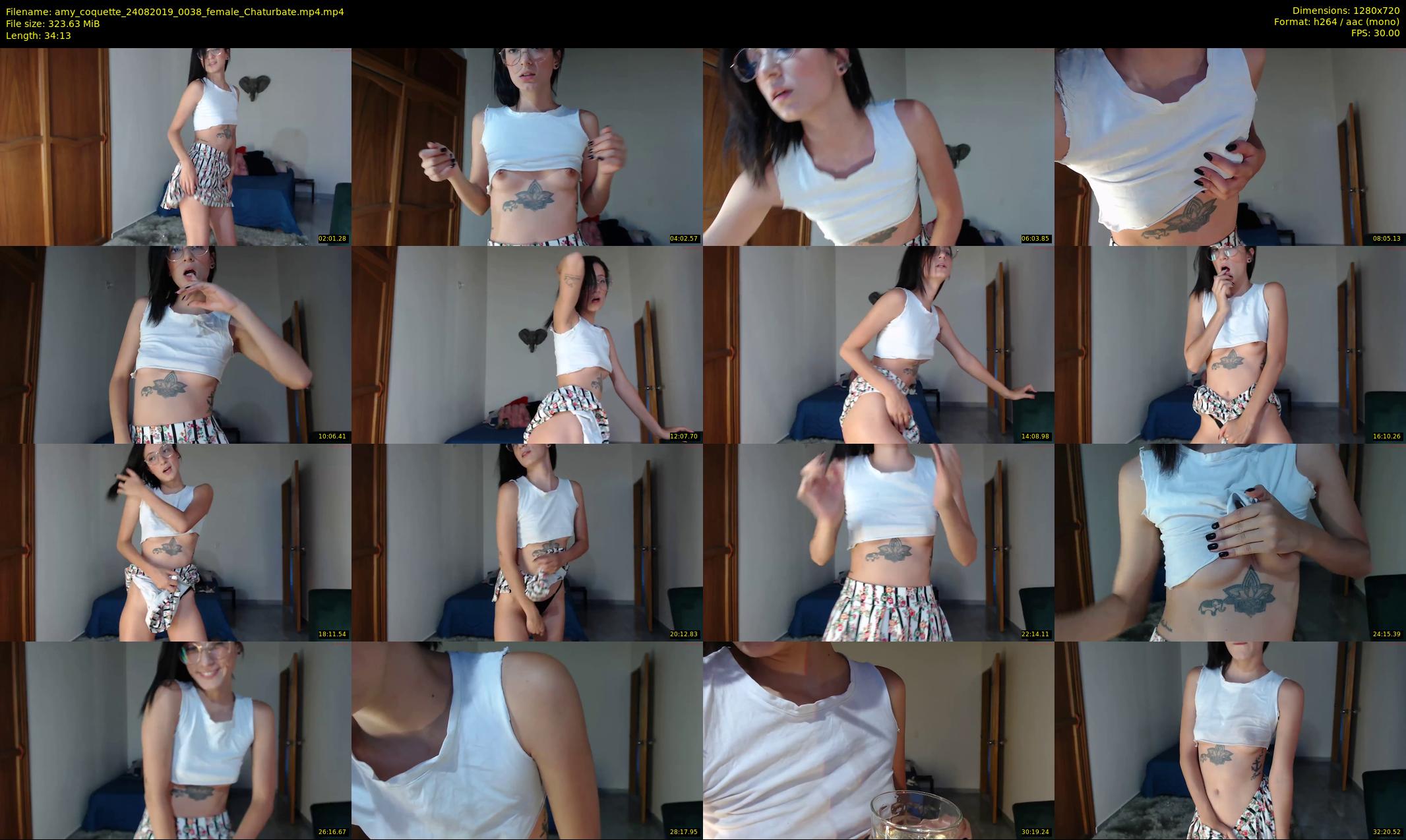 amy_coquette — 35 minute Chaturbate female cam show recording, 720p, Aug 24, 2019