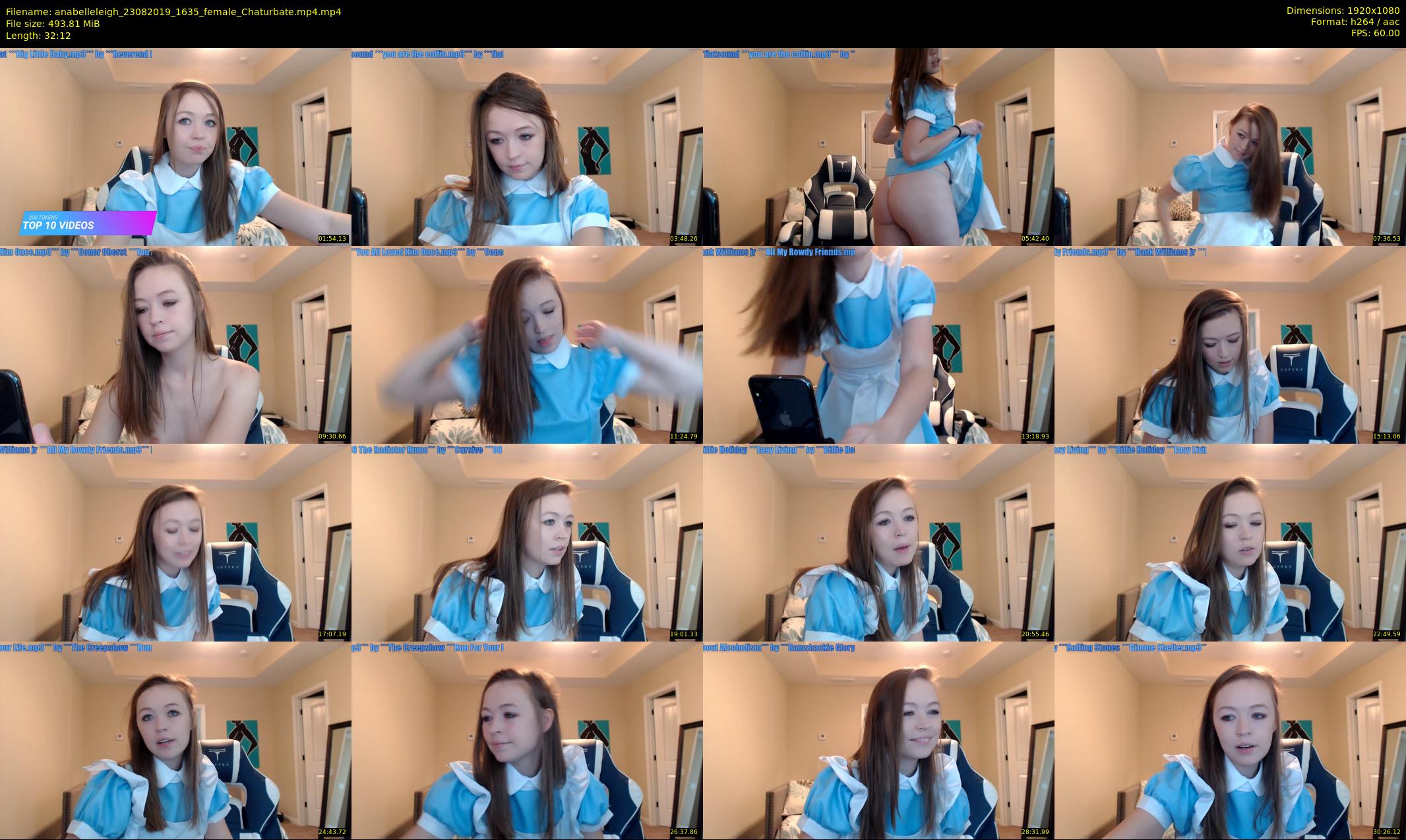 anabelleleigh — 33 minute Chaturbate female cam show recording, 1080p, Aug 23, 2019